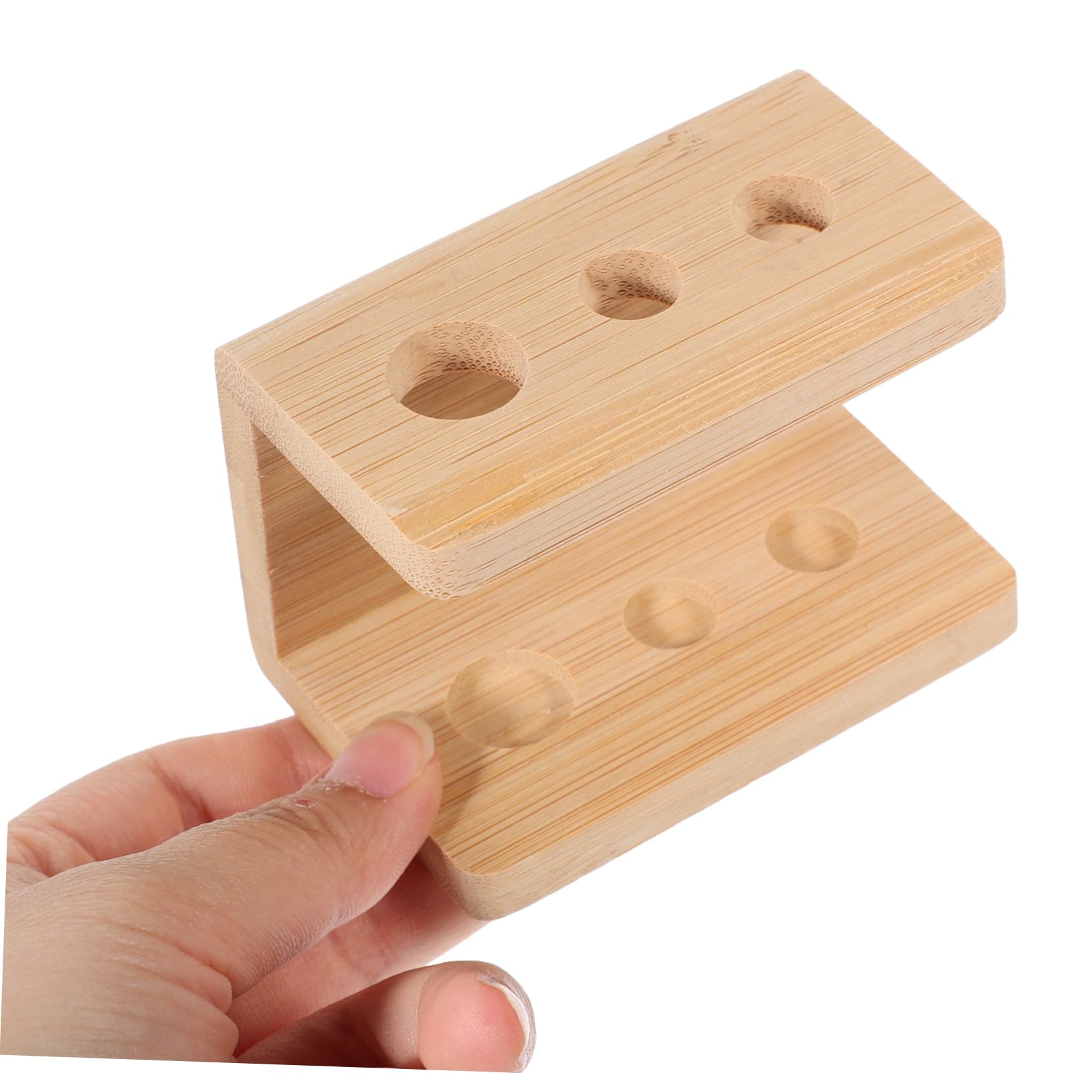 MAGICLULU 5 Pz Porta Spazzolino Da Denti Portapenne Organizer Per Spazzolini Da Appoggio Portaspazzolino Da Banco Multiforo Organizer Per Spazzolini Da Scrivania Portaspazzolini Bambù