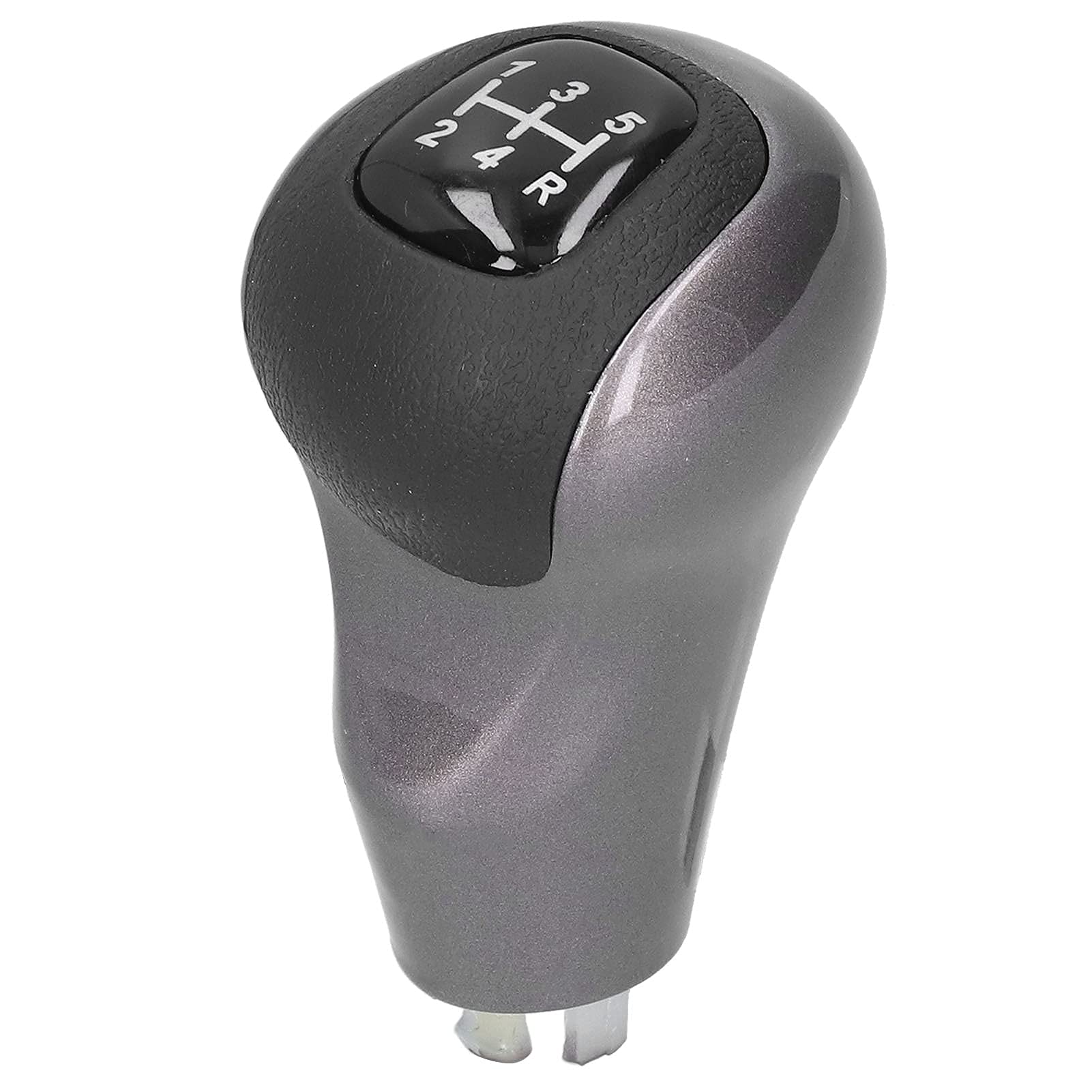 Aramox Gear Shift Knob Lever OEM 54102 SNA A01 Plastic Metal Artificial Leather, 5 Speed Design for 2006 to 2011 DX EX LX Textured Grip and Direct Fit Installation Black