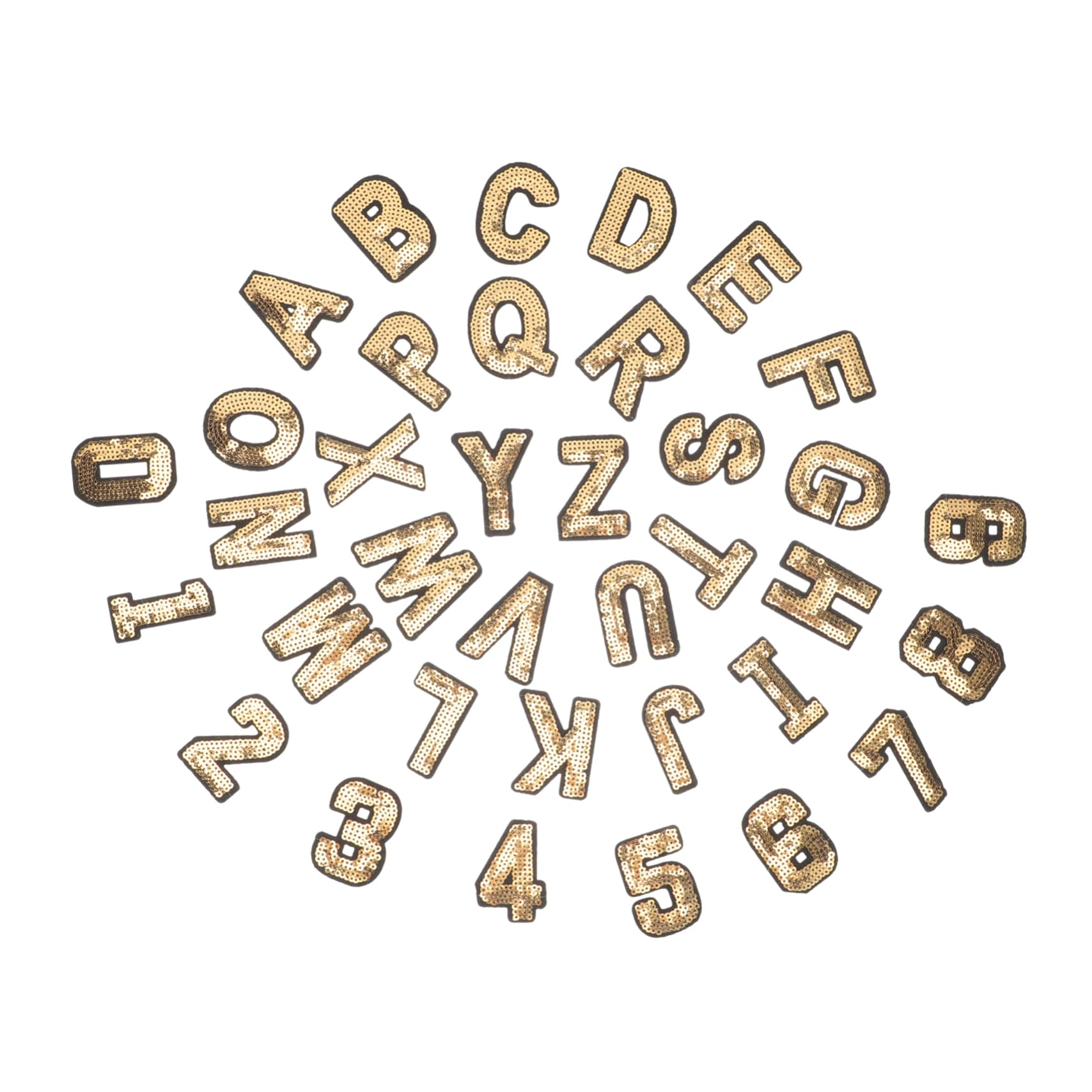 Angoily 2 Set Toppe Ricamate Applique Stile Alphabet Con Colle Termoadesive Per Decorare Abbigliamento E Progetti Fai Da Te 36 Pezzi*2
