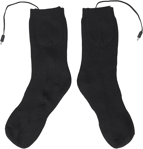 plplaaoo - Calcetines calefactores, calcetines eléctricos lavables, calcetines térmicos cómodos y flexibles para hombres y mujeres, calcetines