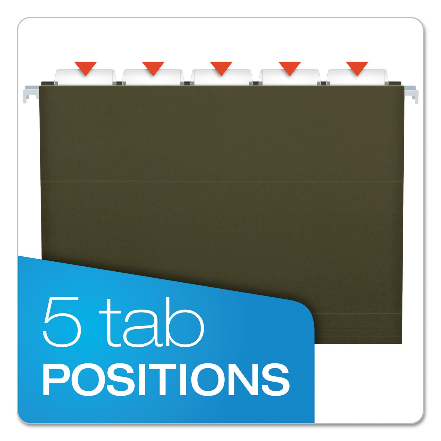 Amazon.com : Oxford Hanging File Folders, 1/5 Tab, Standard
