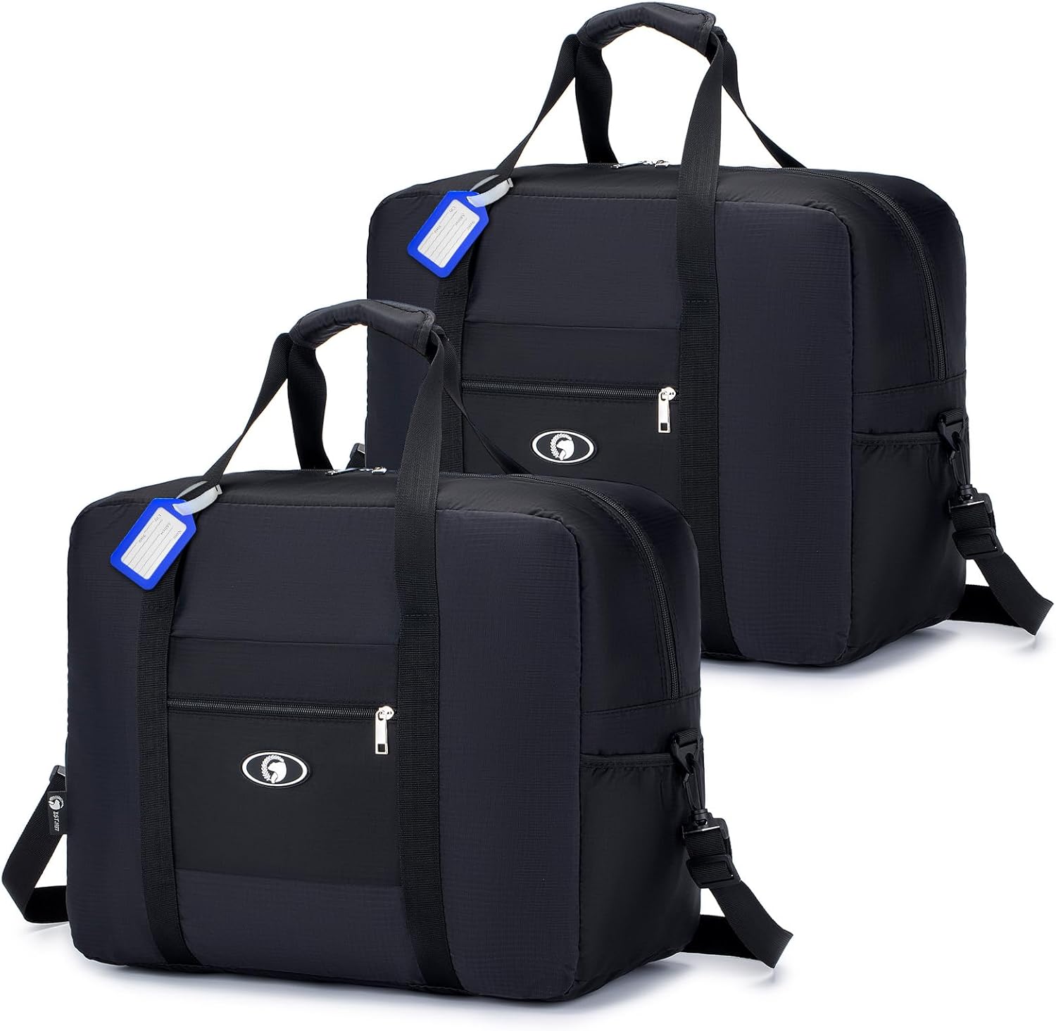 BKAZV Ryanair 40 x 20 x 25 cm Luggage Bag 40 x 25 x 20 cm Foldable Travel Bag Luggage Cabin Suitcase Cabin Bag Airplane Cabin Suitcase Portable Luggage Organizer Bag 20L, Black=45x36x20 For Easyjet