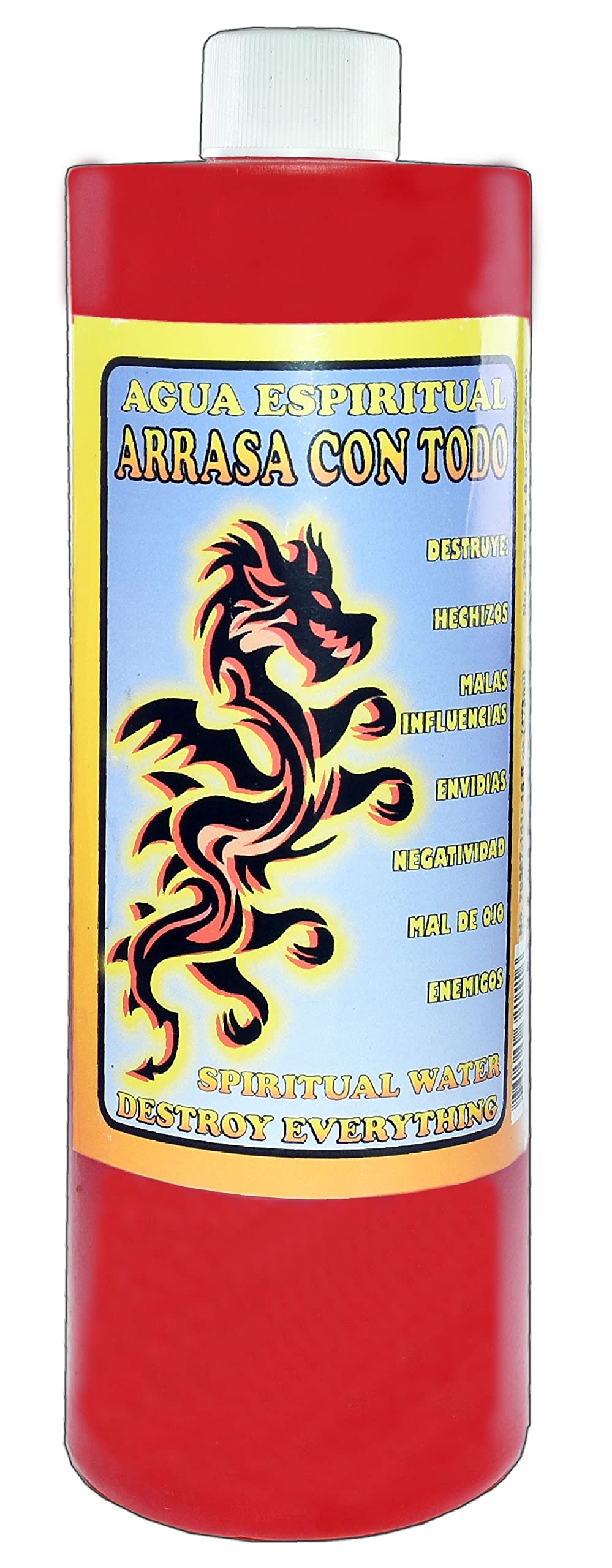 1 Bottle Destroy Everything Spiritual Water ARRASA CON TODO AGUA ESPIRITUAL 16OZ - Religious Magick Pagan