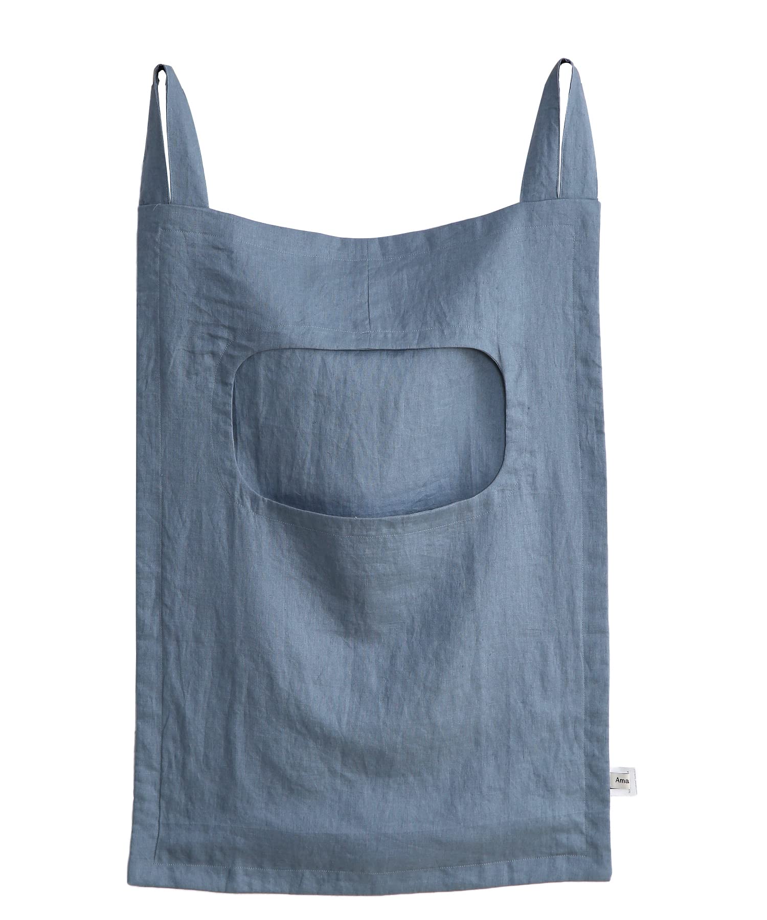 Amazhiyu 100% lino porta appeso portabiancheria borsa 40 x 57 pollici (denim)