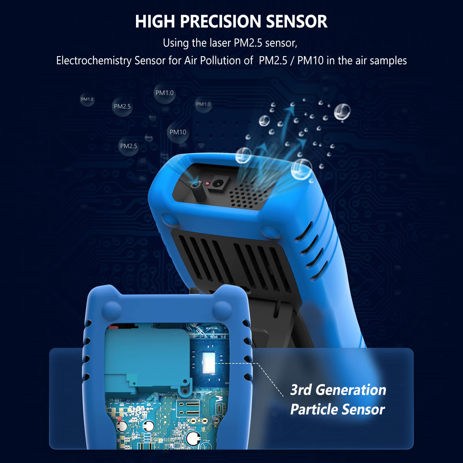 AI-5800D Air Quality Monitor-Laser PM 2.5/PM 10 Detector