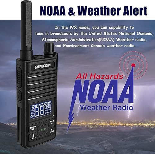 Miniatura 3 de SAMCOM Radios de 2 vías GMRS de largo alcance (2022 actualizado), cargador USB, radios bidireccionales, mini walkie talkies para adultos, 30