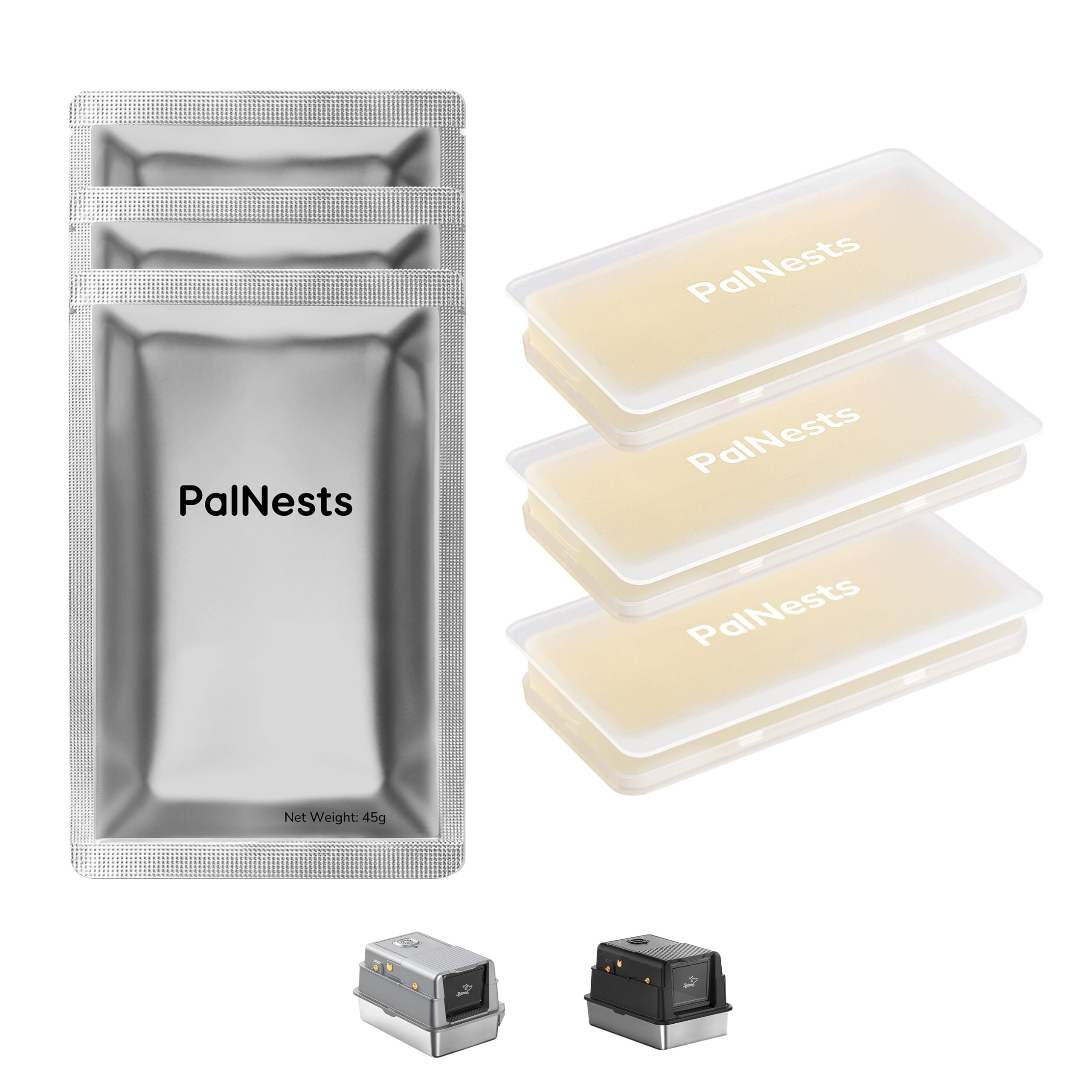 Pet Odor Eliminator, Exclusive for Self Cleaning Litter Box/Stainless Steel, Cat Urine & Pet Odor Control (3-Pack)