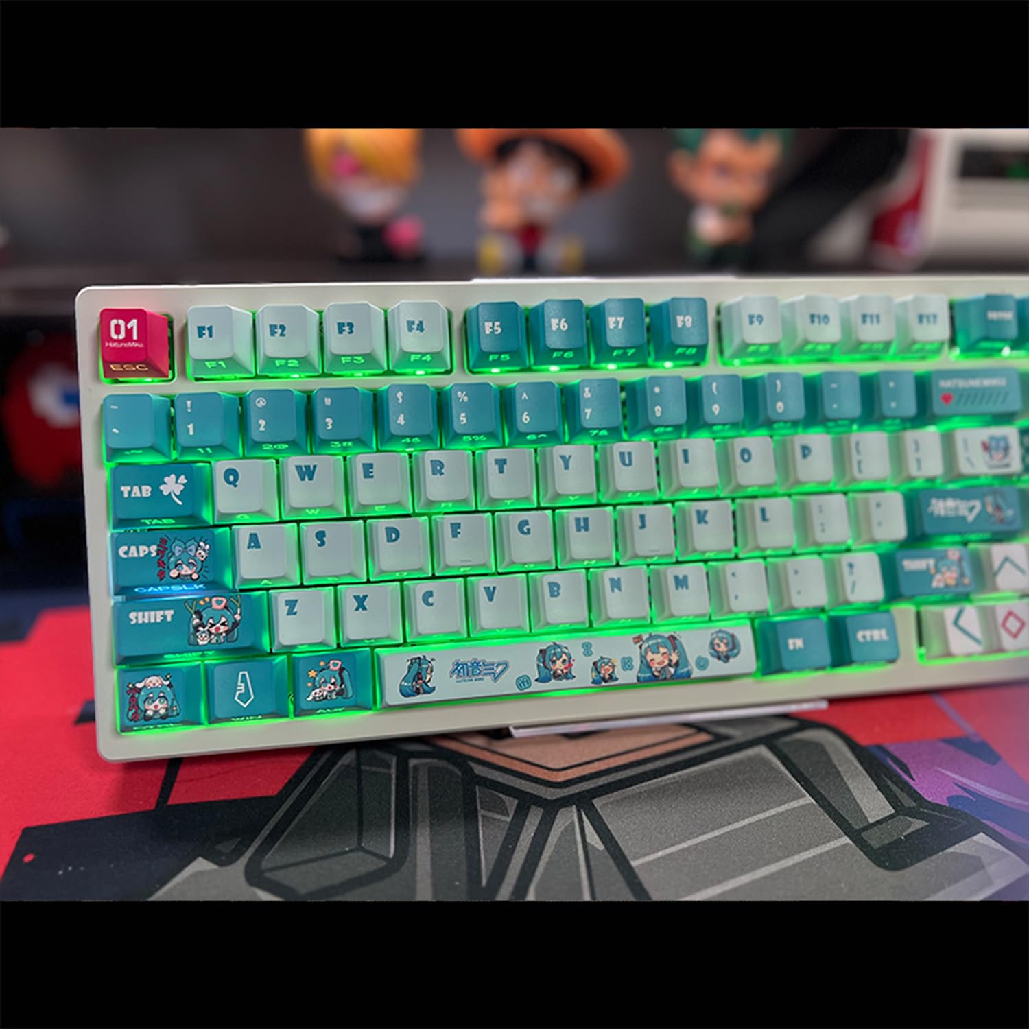 minipeg48 キーボード、キーキャップ、茶軸スイッチ付き : チャミ キー