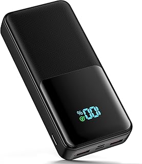 Power Bank,36000mAh Portable Charger Fast Charging Battery Pack,PD 20W QC 3.0 USB C Phone Charger,4 Charging Port Battery Charger With Smart LED Display,Compatible with iPhone Samsung Cellphones