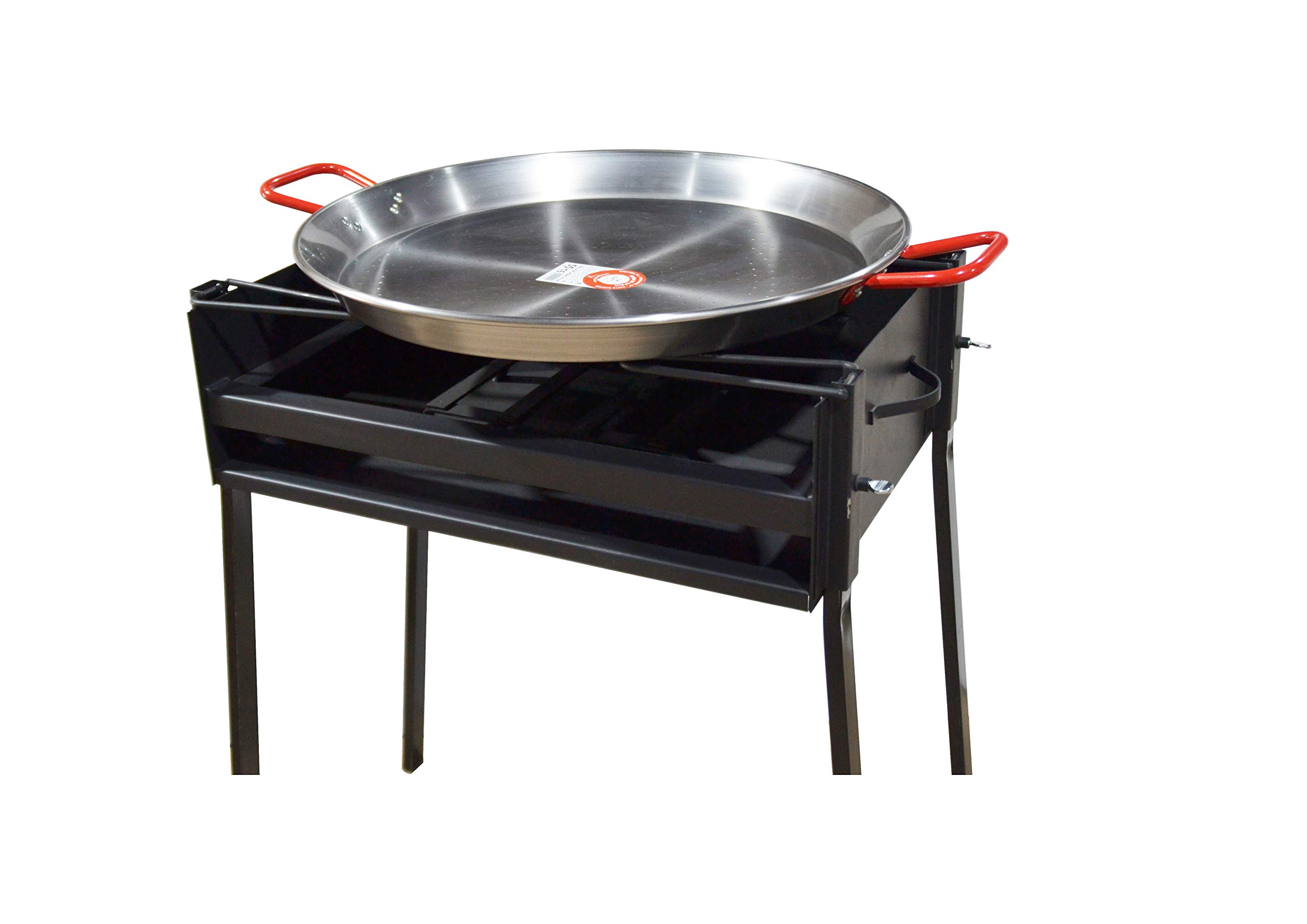 Barbacoa de Carbón Rectangular portátil 60x40 cnt de Chapa ideal para Carbón y leña, barbacoa con patas desmontables y parilla, para Asar Carne, pescado en el exterior