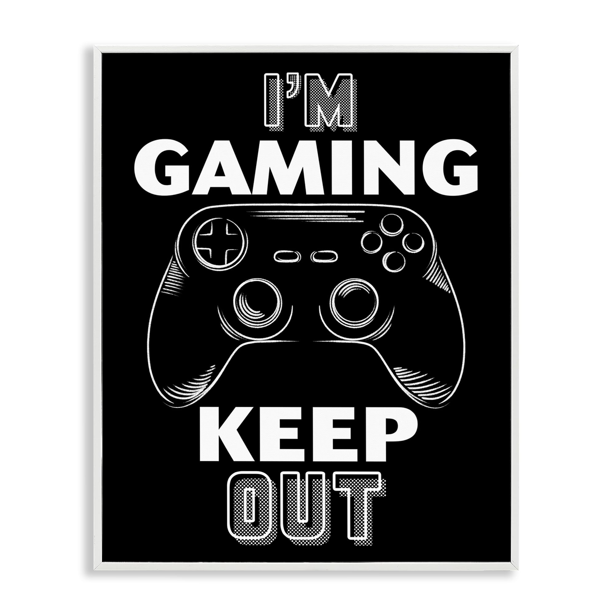 'I'm Gaming Keep Out'| Framed Giclee Art