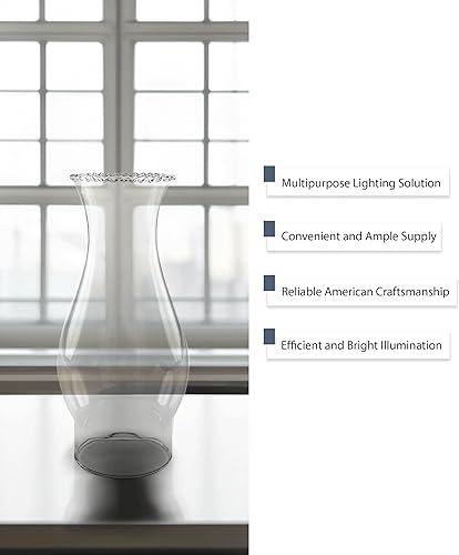 Miniatura 16 de Light of Mine - Chimenea de repuesto para lámpara de aceite con capucha de 3 x 7 pulgadas (3 x 7 pulgadas)