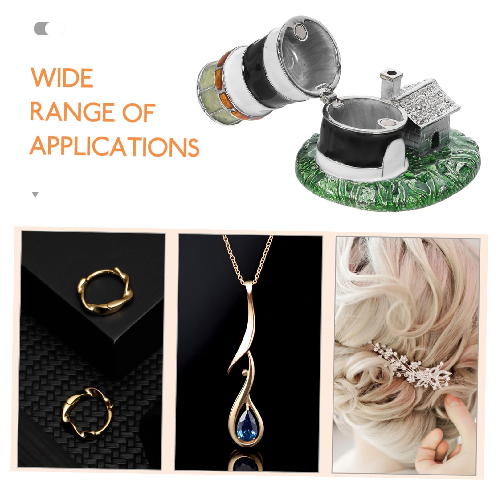 Alipis Joyero De Estuche De Almacenamiento Caja De Joyas Diseño De Faro Para Anillos Aretes Collares