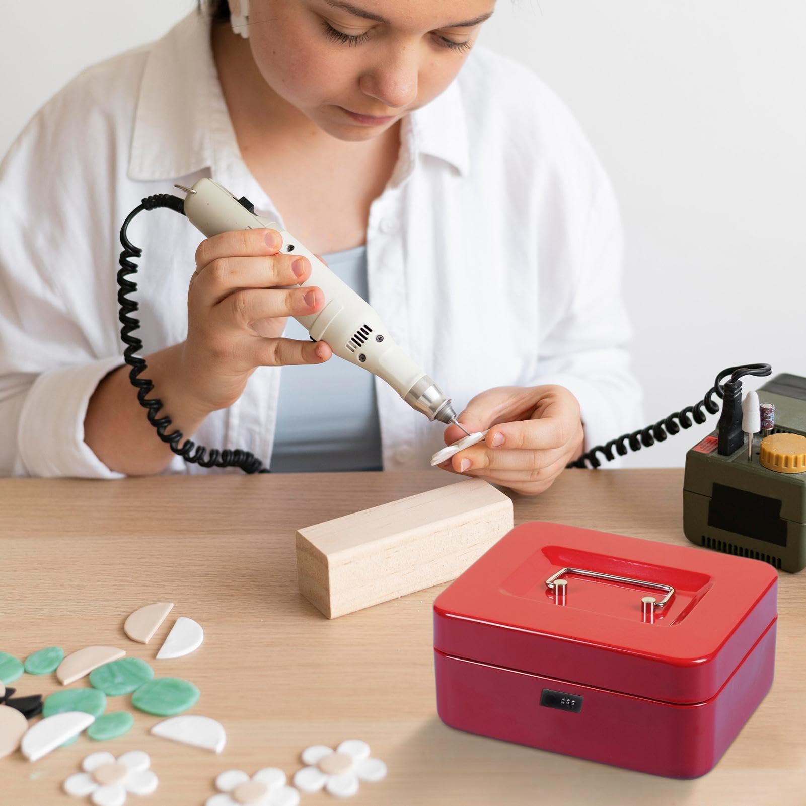 Coffre-fort portable avec code pour billets, cartes, bijoux, clés