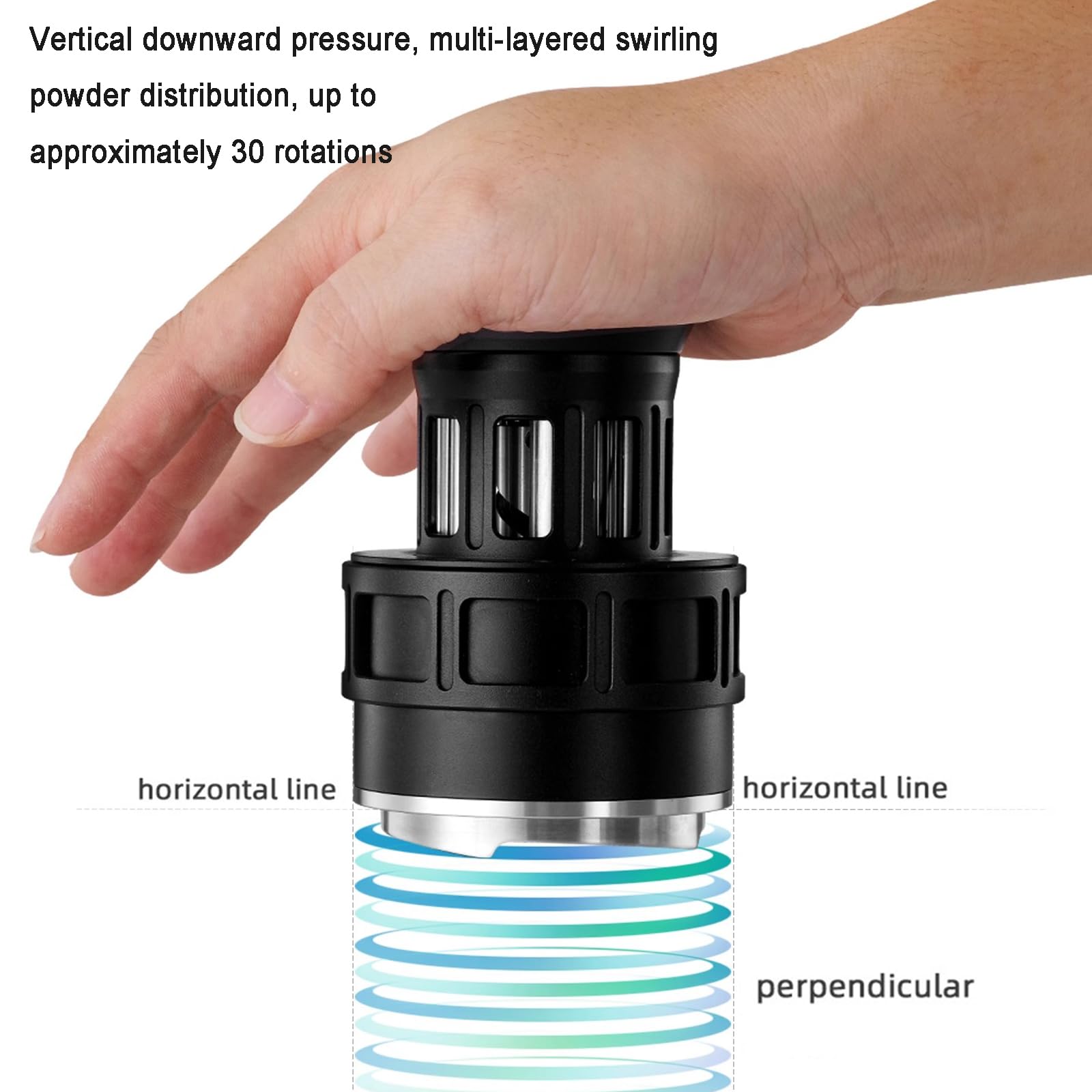 Distributore di caffè e manomissione, livellatore espresso da 58 mm, profondità regolabile, rotazione automatica, accessori per baristi