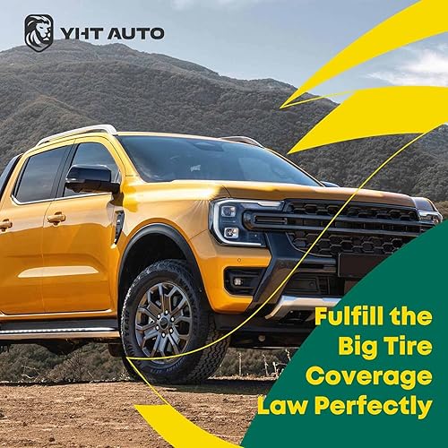 Miniatura 8 de YHTAUTO Guardabarros estilo remachado de bolsillo con kit de accesorios de repuesto para Toyota Tacoma 2005-2011 cama de 61 pies de largo protector