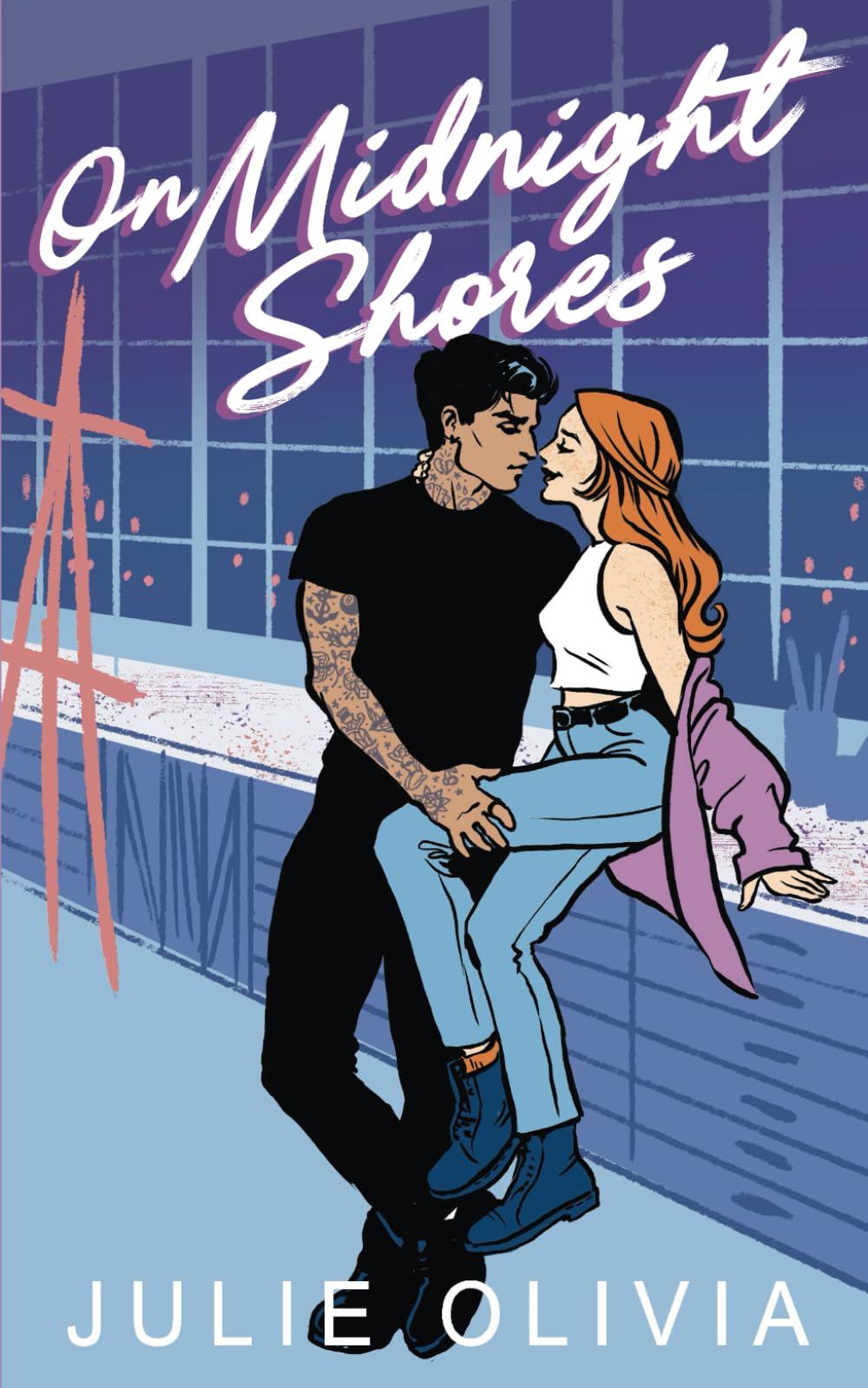 On Midnight Shores: A Small Town Grumpy Sunshine Romance (Never Harbor)