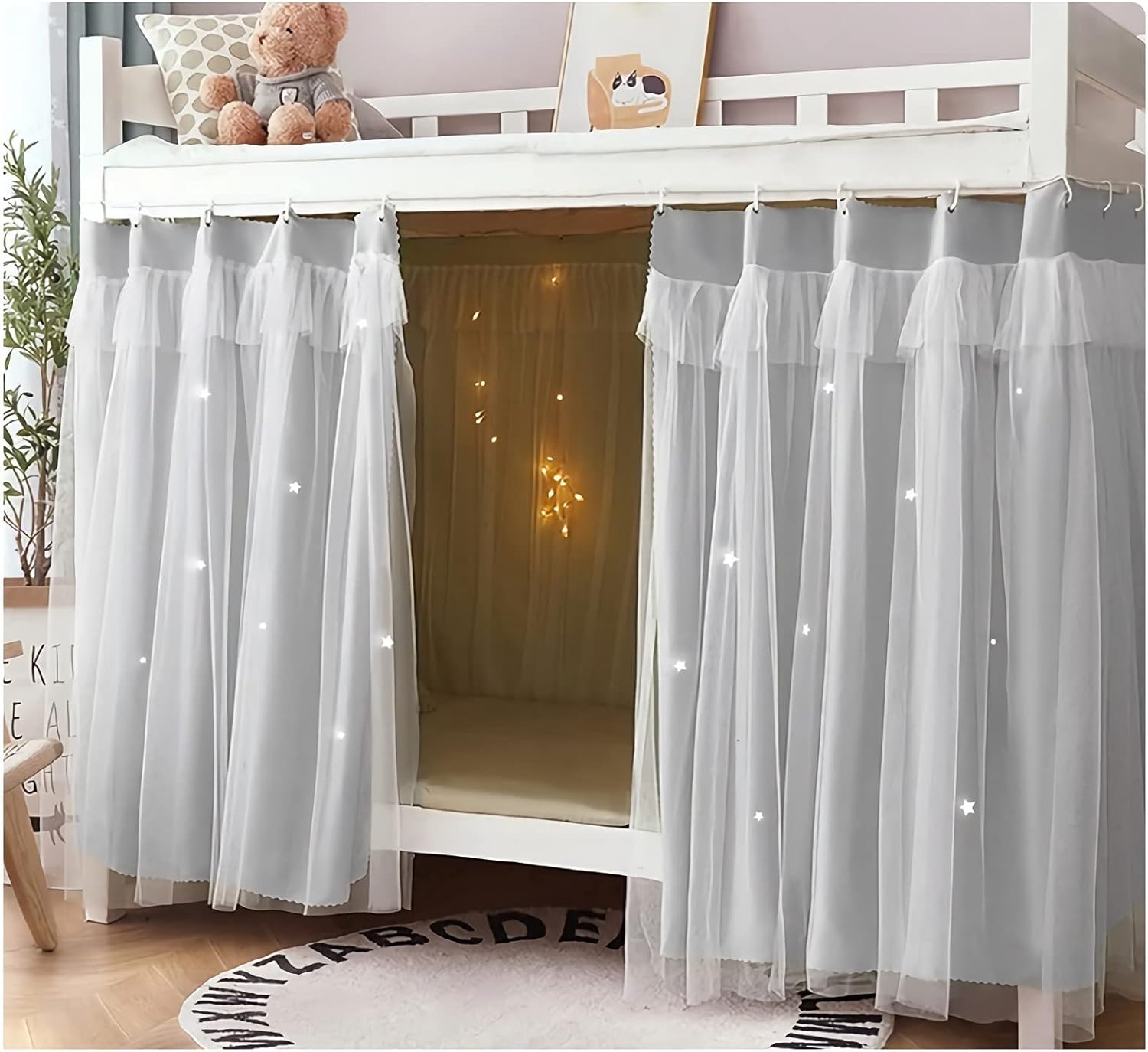 GossipBoy Cabin Bunk Bed Curtain, Canopy Bed Curtains