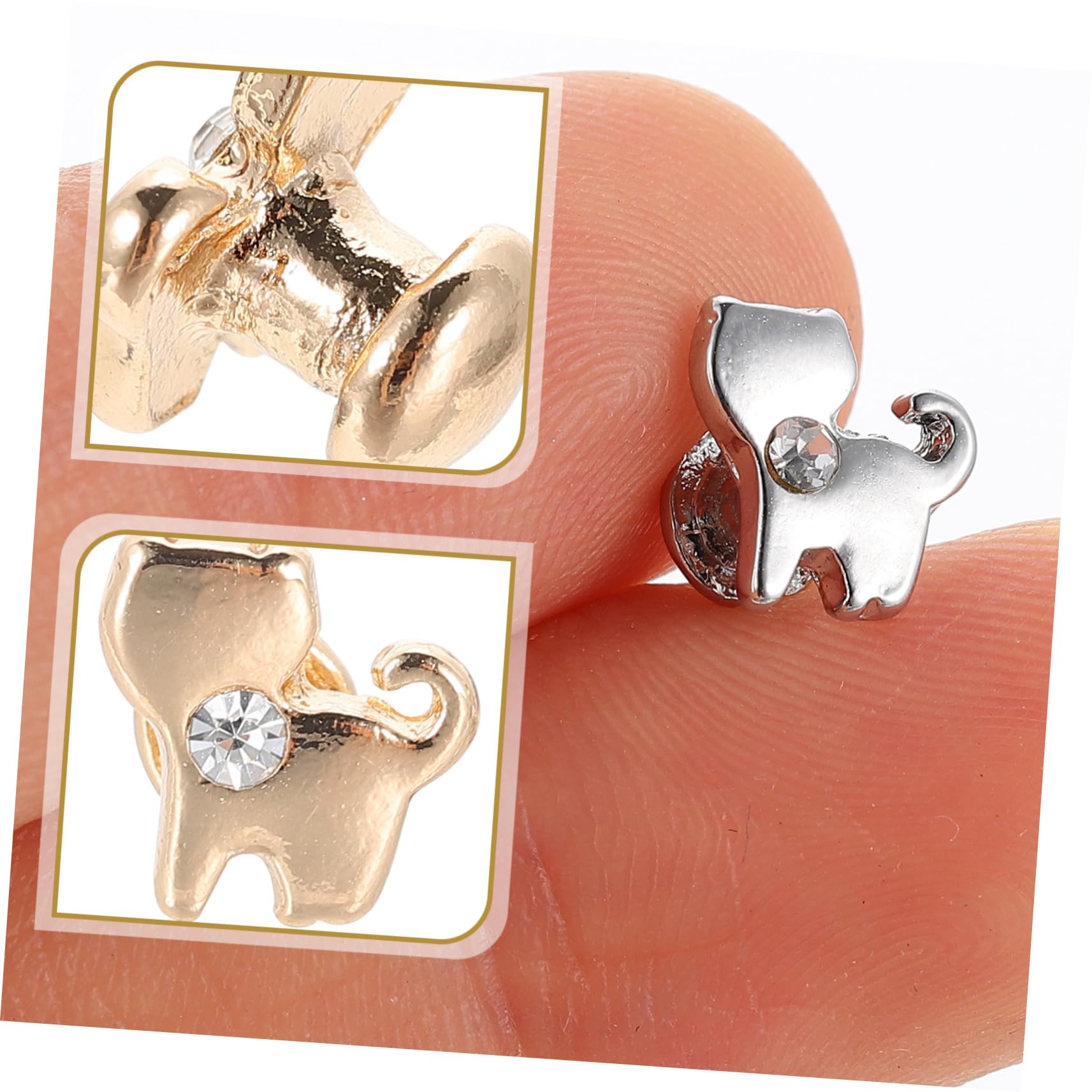 DOITOOL 5 Juegos De Accesorios Para Dijes De Reloj Elegantes Y Duraderos Con Diseño De Uñas Para Correas De Reloj Correas De Silicona Ligeras Y De Ajuste Cómodo 3 Unidades X 5