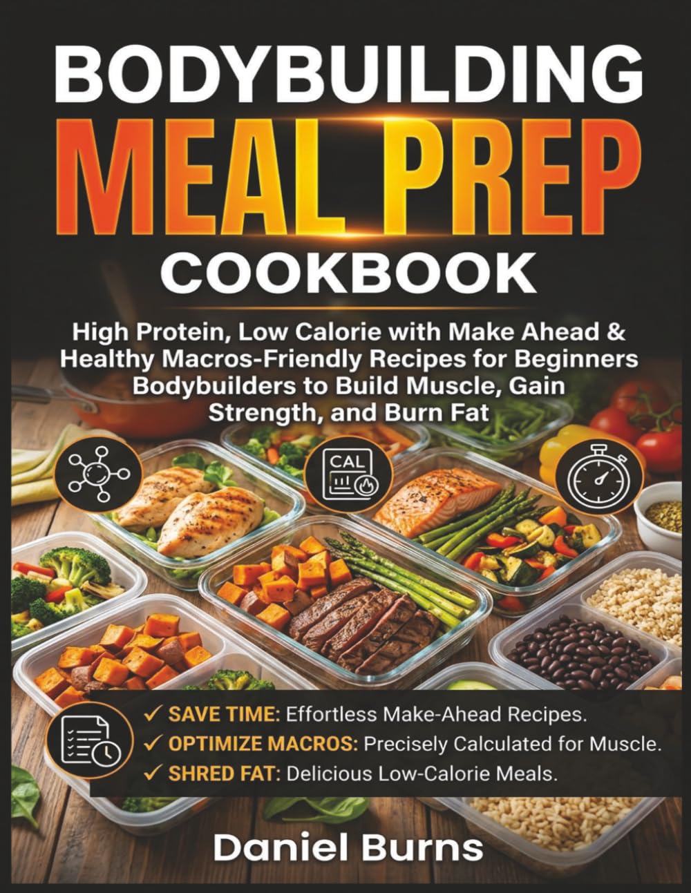 Bodybuilding Meal Prep Cookbook: High Protein, Low Calorie with Make Ahead & Healthy Macros-Friendly Recipes for Beginners Bodybuilders to Build Muscle, Gain Strength, and Burn Fat