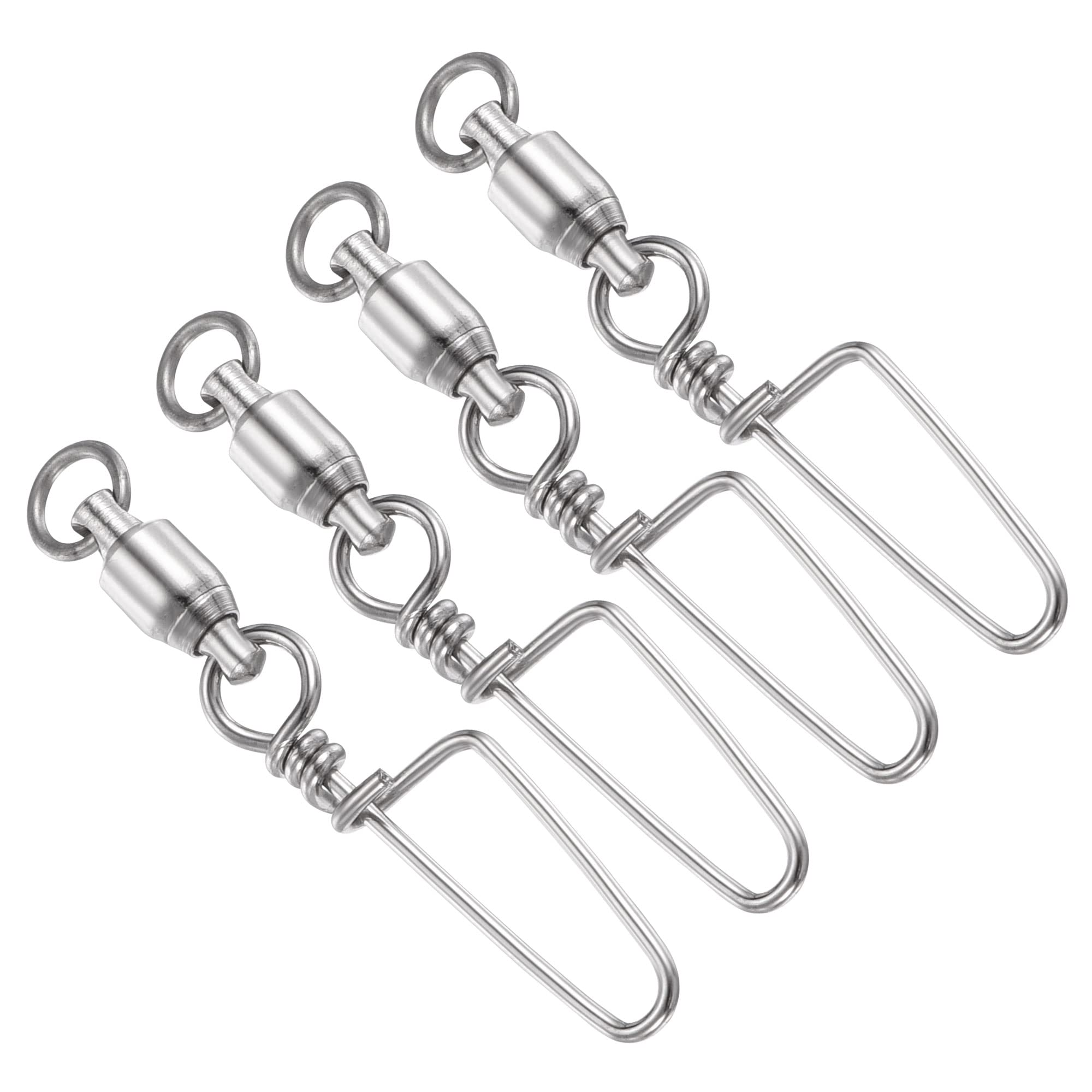 PATIKIL Gancetti Girella Pesca 40 Pezzi - Acciaio Inox 44 Libbre - Per Acqua Dolce E Salata - 3