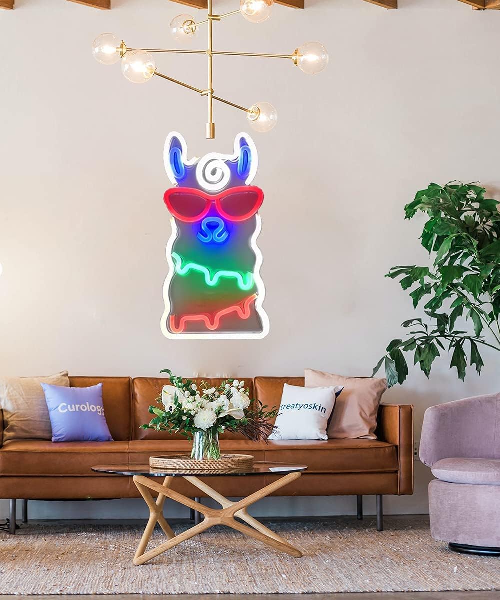 Acrylic Neon Sign, Multicolor Decorative Wall Art, USB Powered Fruit Sign, 15.7 inches * 8.7 inches, Modern Style, for Office, Bedroom, Party Decoration