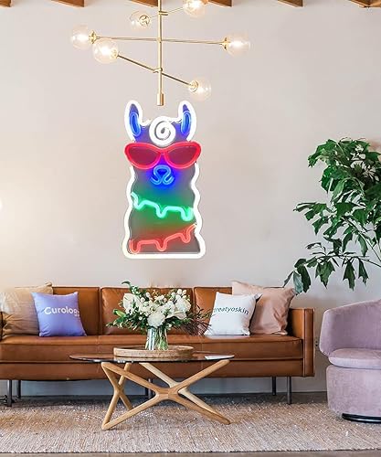 Miniatura 6 de Letreros de neón de alpaca con luces de neón para decoración de Navidad, letreros de pared geniales para bar, Halloween, Navidad, decoración del