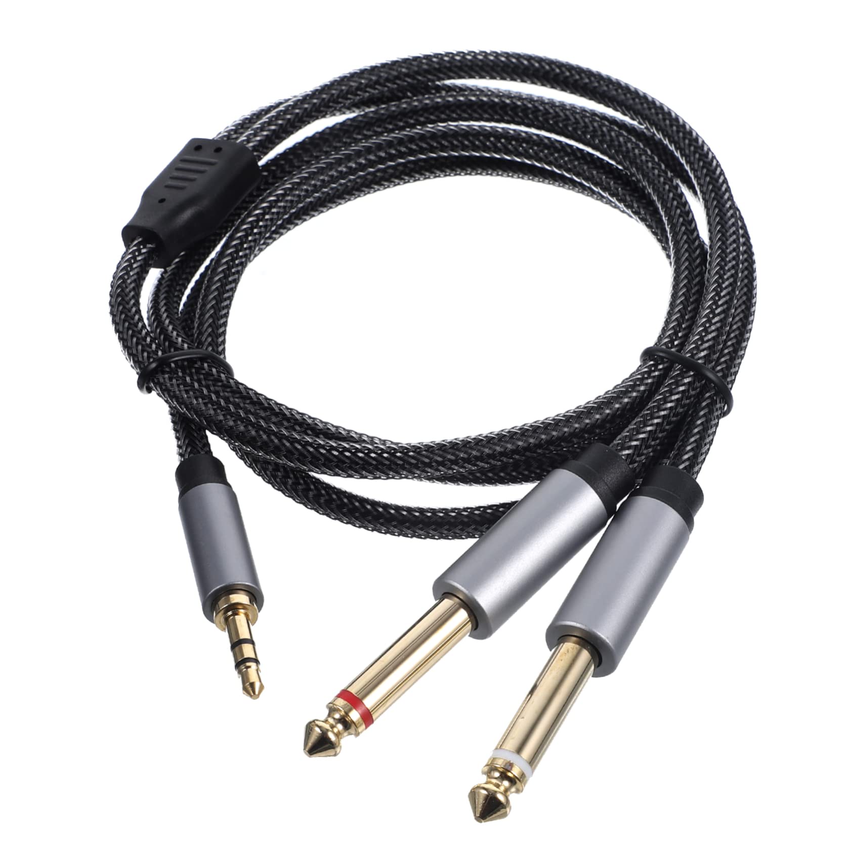 Uonlytech 5piezas Cable De Audio TRS De Adaptador Divisor Estéreo para CD Multimedia y Sistemas De Sonido
