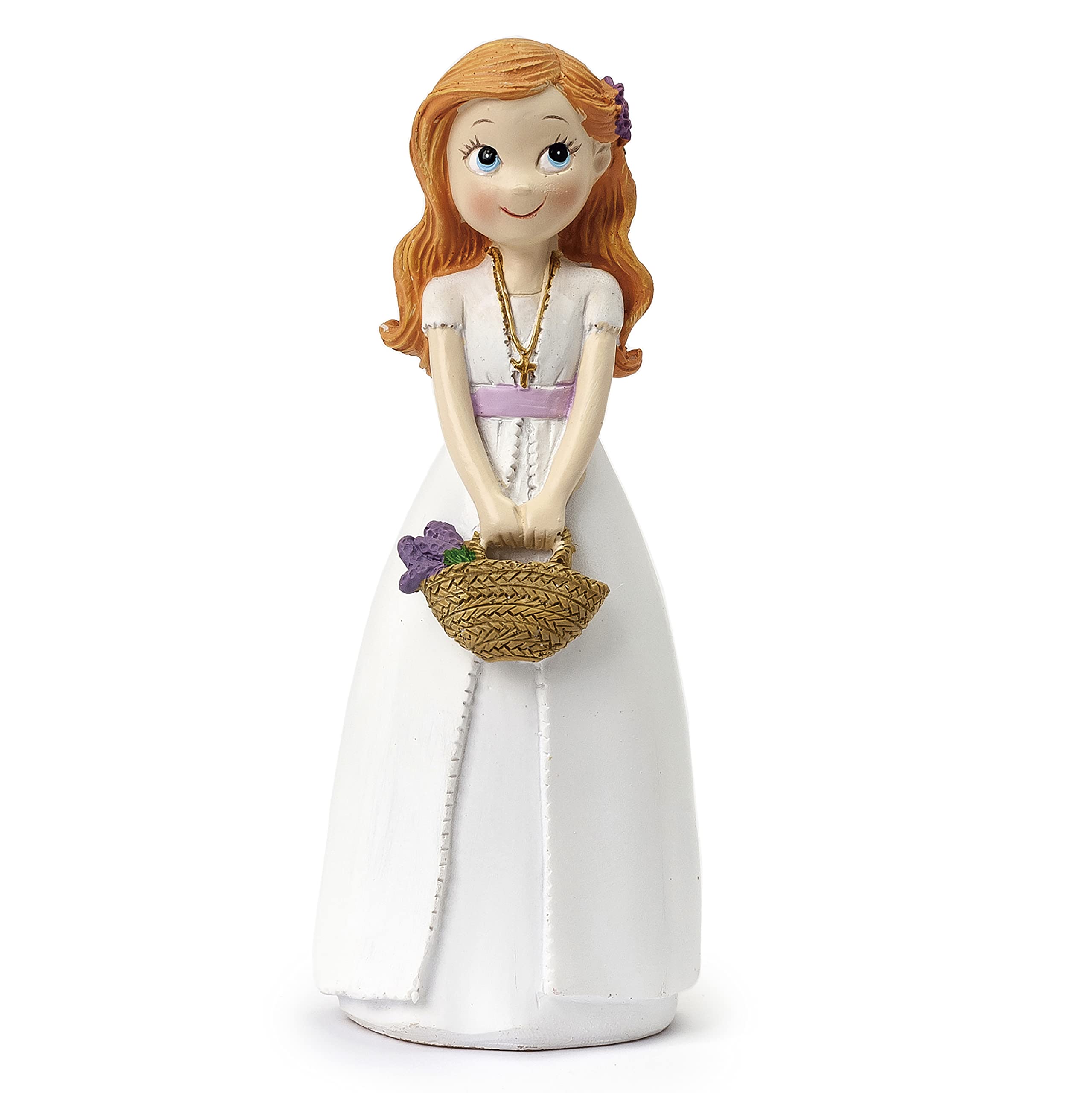 Mopec Figure Cake Girl Communion Basket Flowers