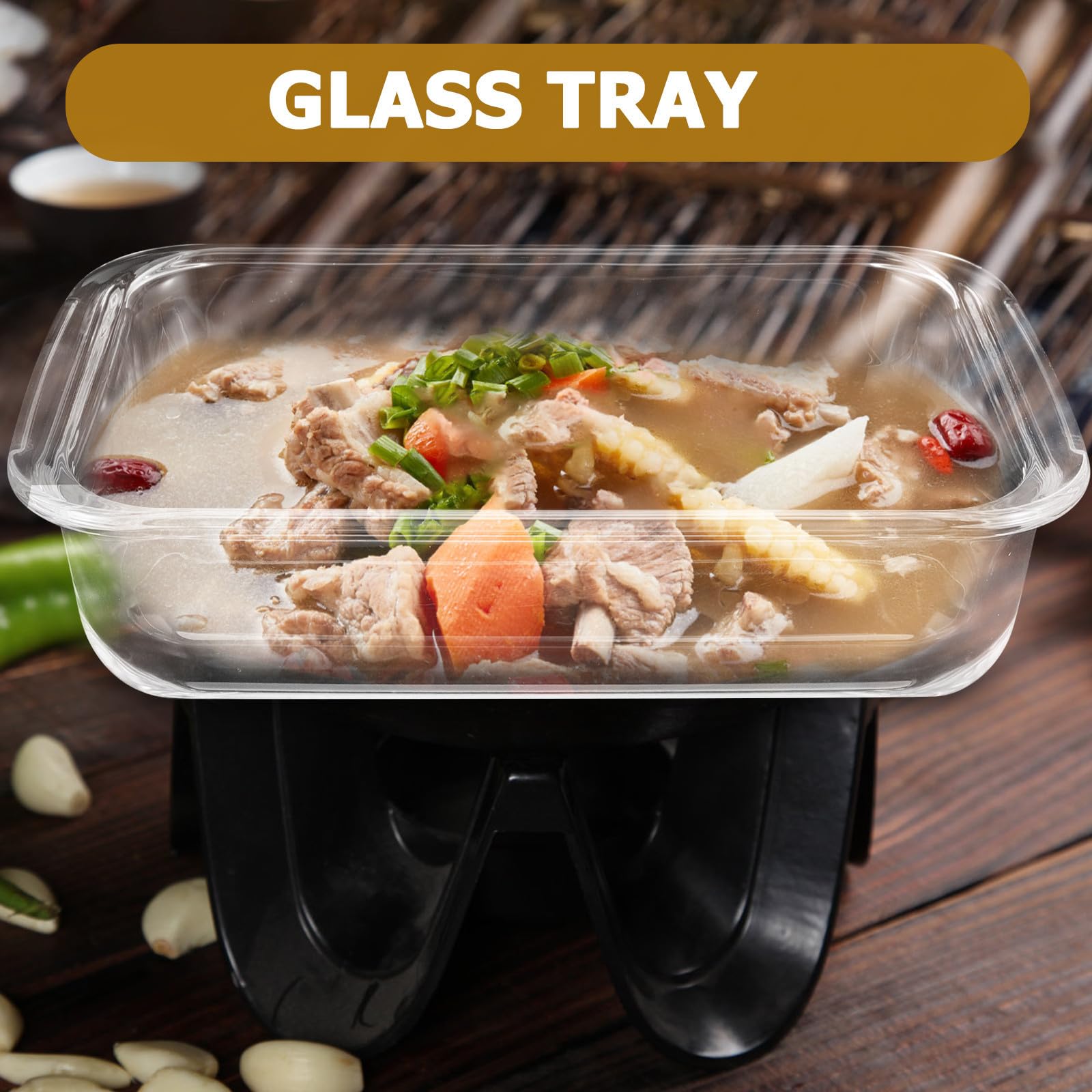 Toyvian Glas Backform aus Glas Ofenfest 2 Stück für Backofen Kuchenbackform Leicht zu Reinigen Hitzebeständig zum Backen von Rindfleisch und Ofen