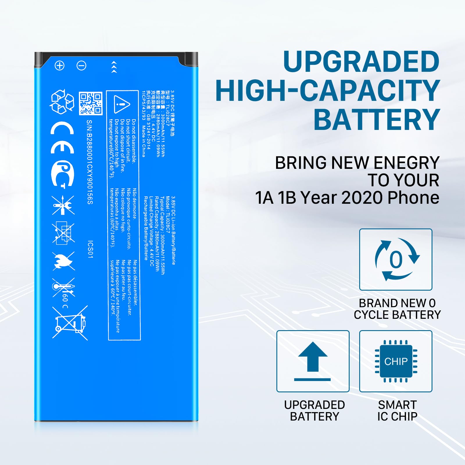Alcatel Tli028c7 Battery Replacement TLi028C1 TLi028C7 Cameron