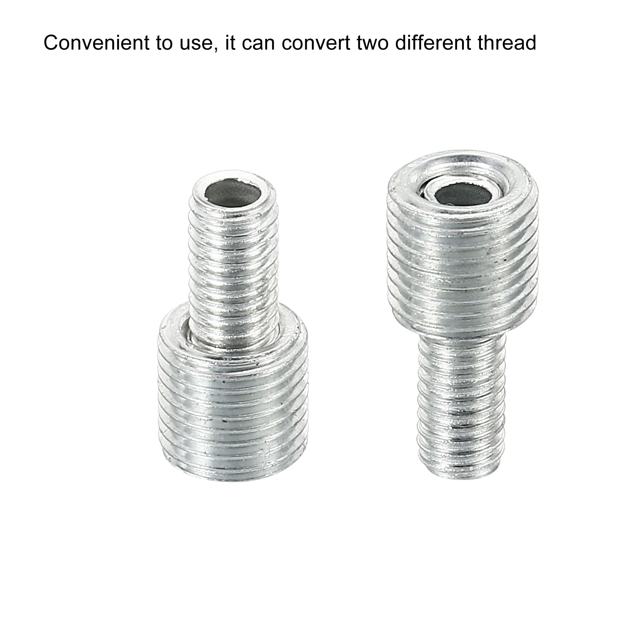 10 Pezzi Riduttori Filettati In Acciaio Inox - Da M8x1.25 Maschio A M6x1 Femmina, Lunghezza 15mm, Uxcell