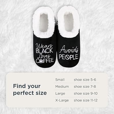 Snoozies Slipper Socks -Funny Quote