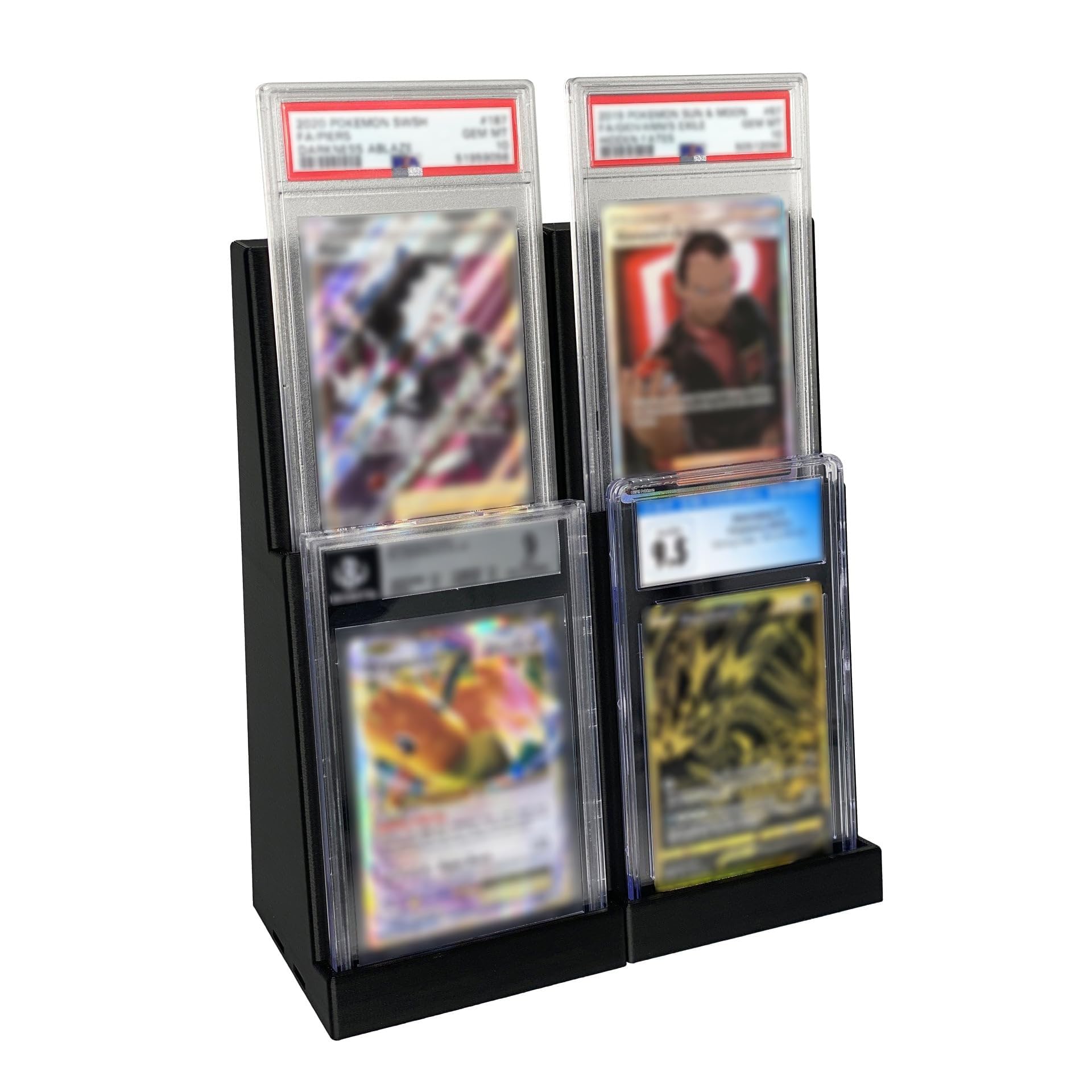Amazon.com: EnderToys Graded Card Display Stand (2 Pack) (2 Tier) (Black)