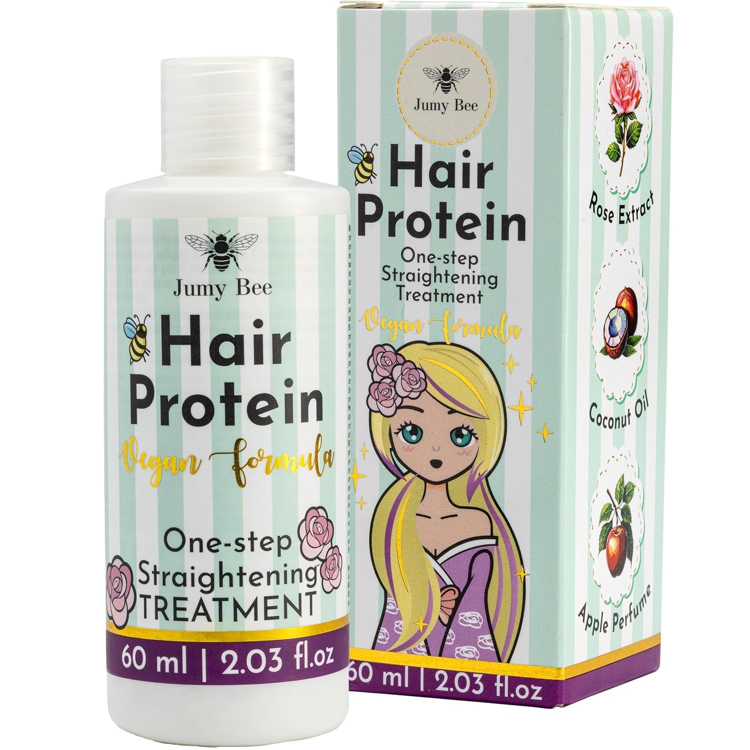 Deep Conditioning Protein Hair Mask for Frizz Control & Repair -2.03 fl oz for All Hair Types