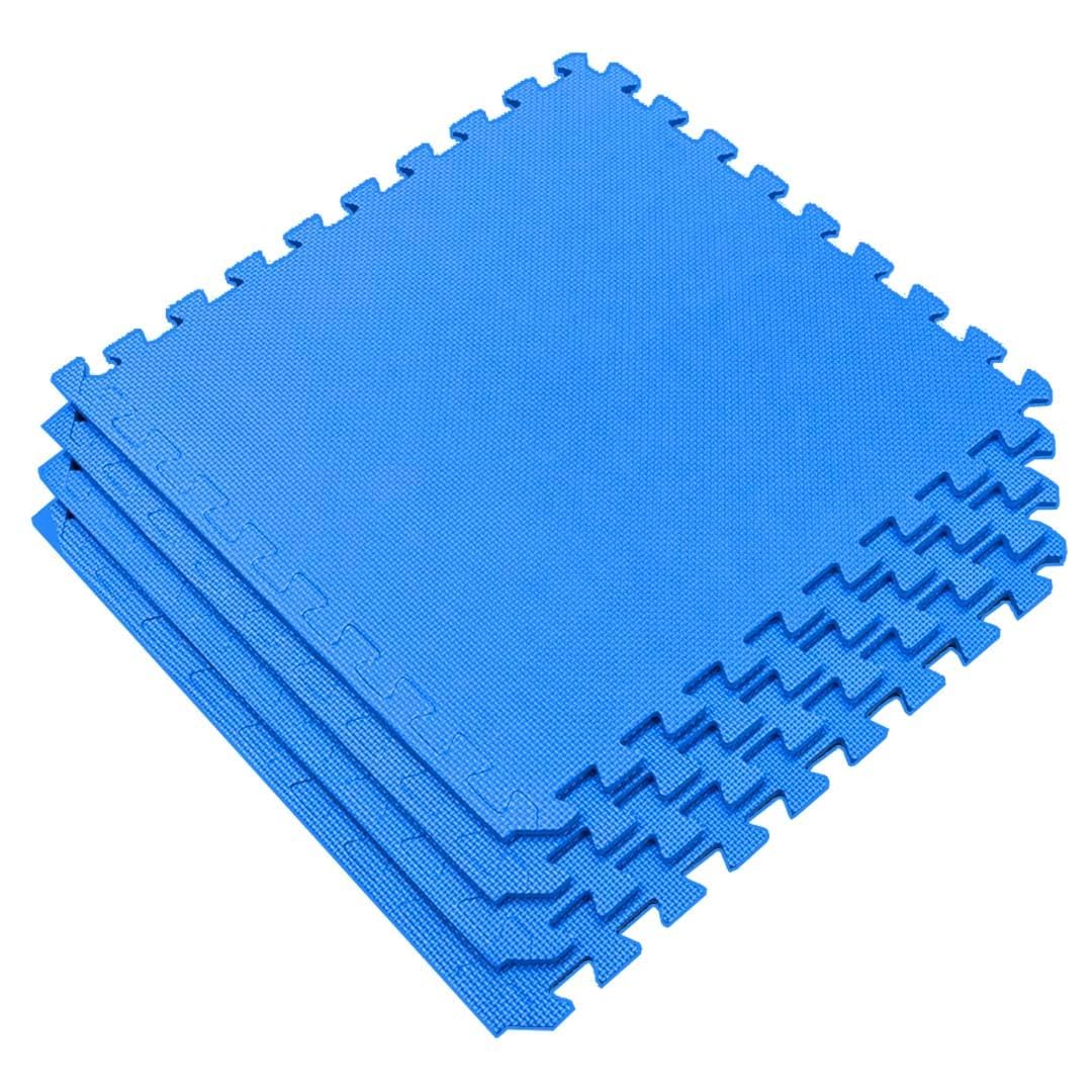 De Jure Fitness Puzzle Exercise Mat, EVA Foam, Interlocking Tiles, Kids Play Mat, Protective Flooring for Home Gym Equipment, Interlocking Foam Mat for Gym, School (Set of 12, Multicolor)-image-26