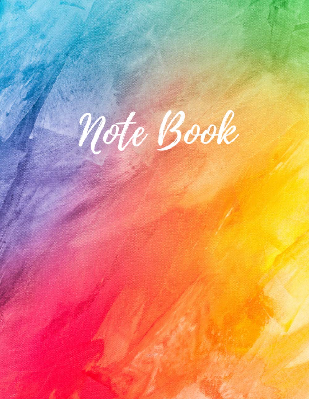 Notebook: coloring cover college ruled notebook 8.5 * 11 (A4) for kid in school , for working age 100 page