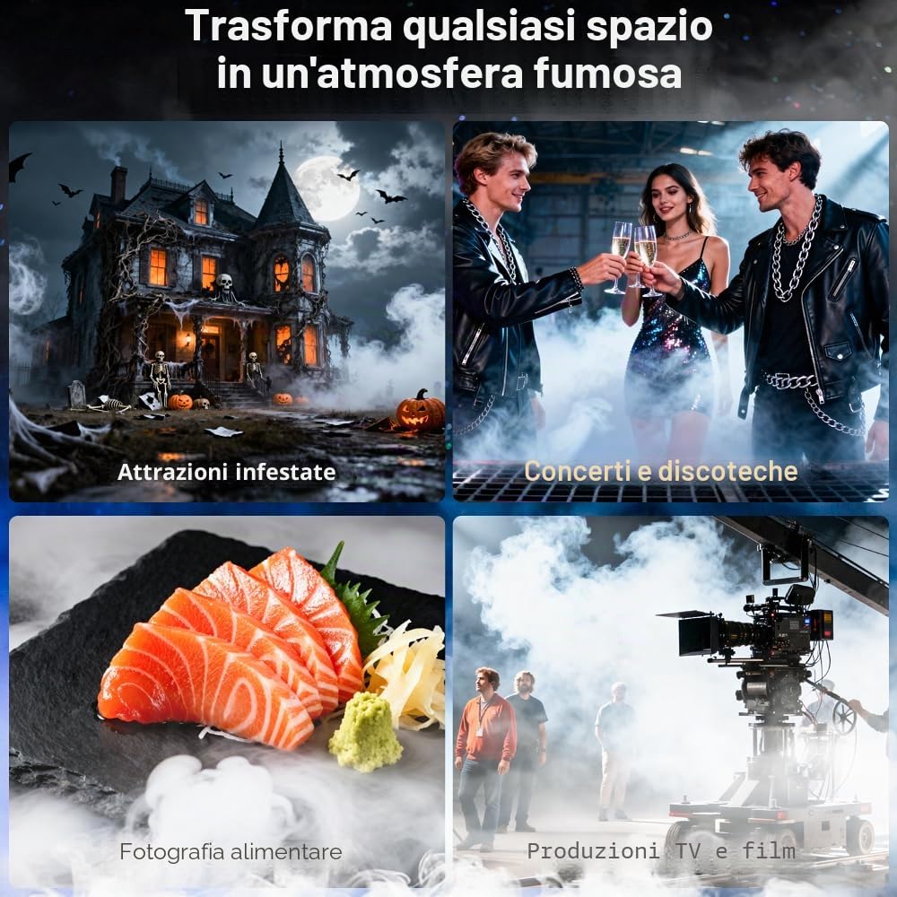 LENSGO Fog Machine Smoke Machine Fluido di ricambio VG + PG 240ml Olio per nebbia LENSGO Smoke Machine, senza nicotina