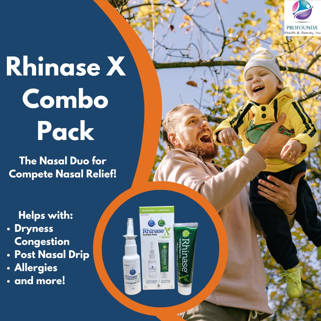 Rhinase X Combo Pack - Nasal Gel (30g) & Spray (30ml) for Complete Nasal Relief from: Dryness, Congestion, Post Nasal Drip, and Allergies. Retain Moisture for Dry Nose Relief — Amazon image 5