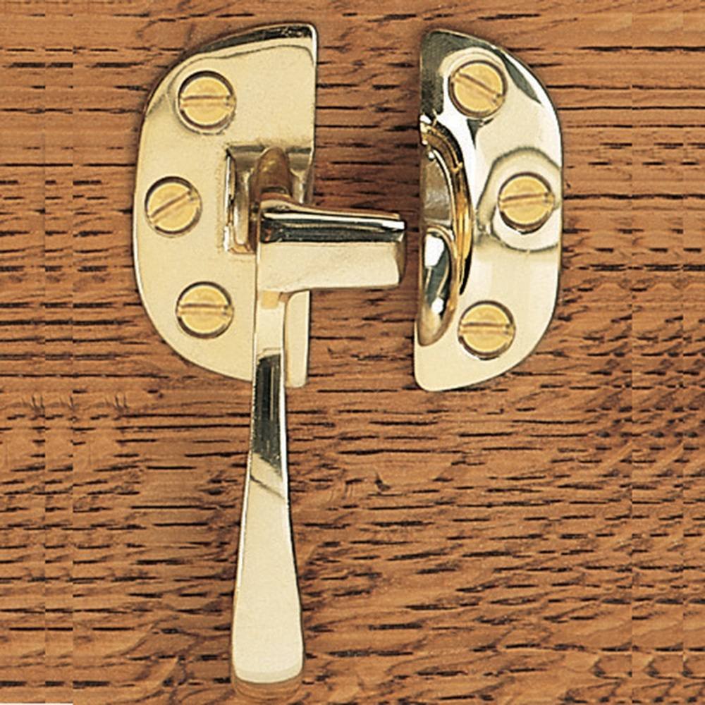 RIGHT HAND Solid Brass Ice Box Latch 3/8 Off Set