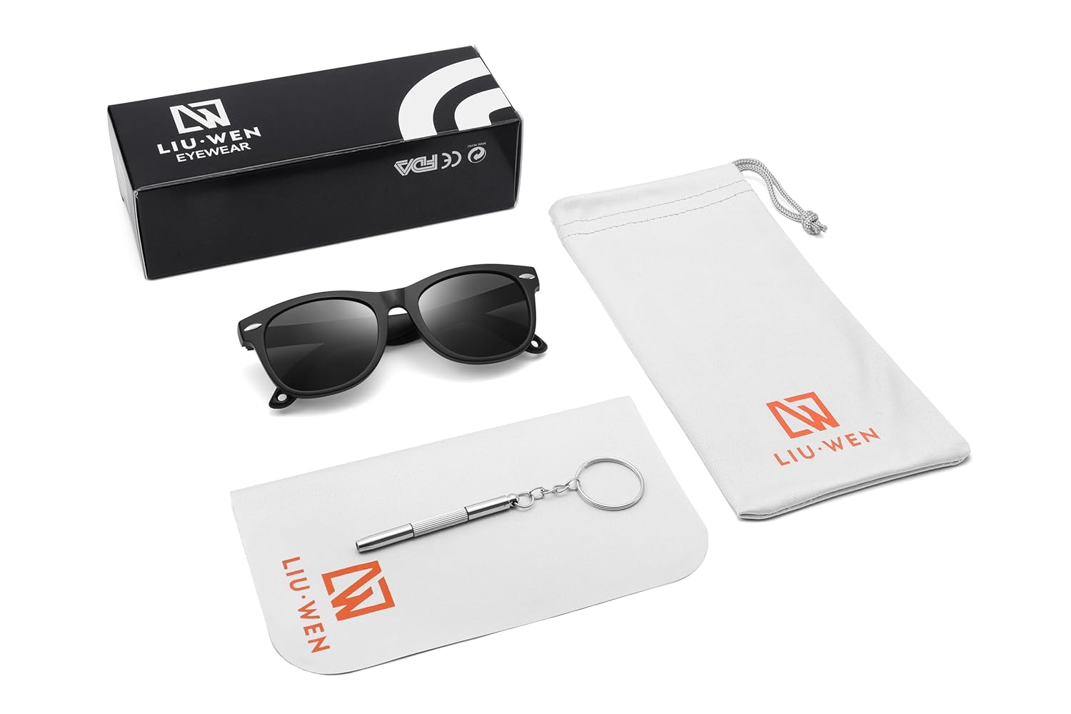 Bingdwendwen Flexible Polarized Baby Sunglasses For Toddler And Infant With Strap Age 0-3 (black