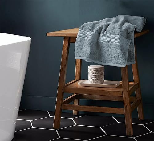 Miniatura 3 de Delara Toallas de felpa 100% algodón orgánico de 650 GSM, secado rápido, juego de toallas de 6 piezas, certificado GOTS, certificado Oeko-Tex, 1