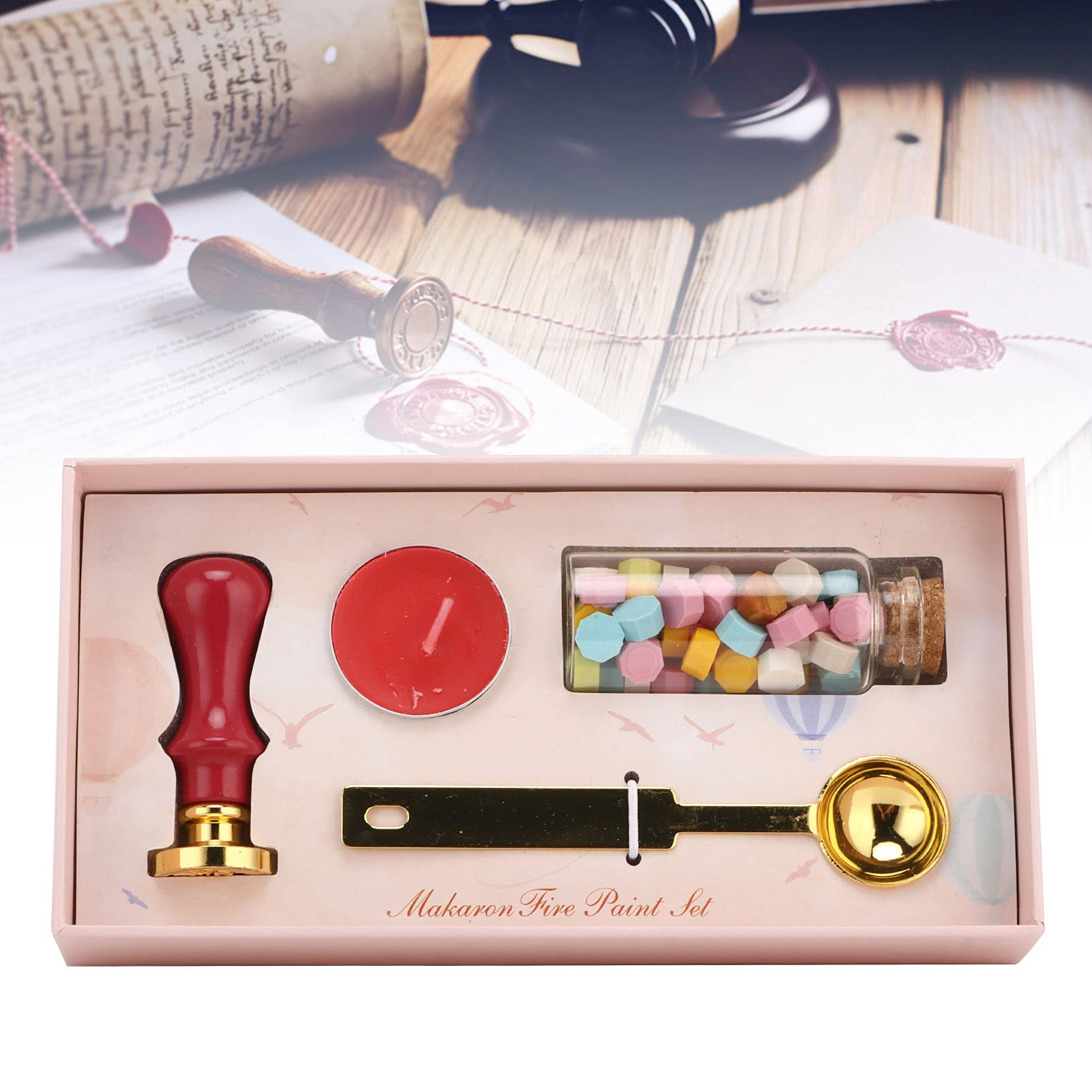 Wax Seal Stamp Kit 307 Pcs Wax Sealing Kit With 300 Octagon