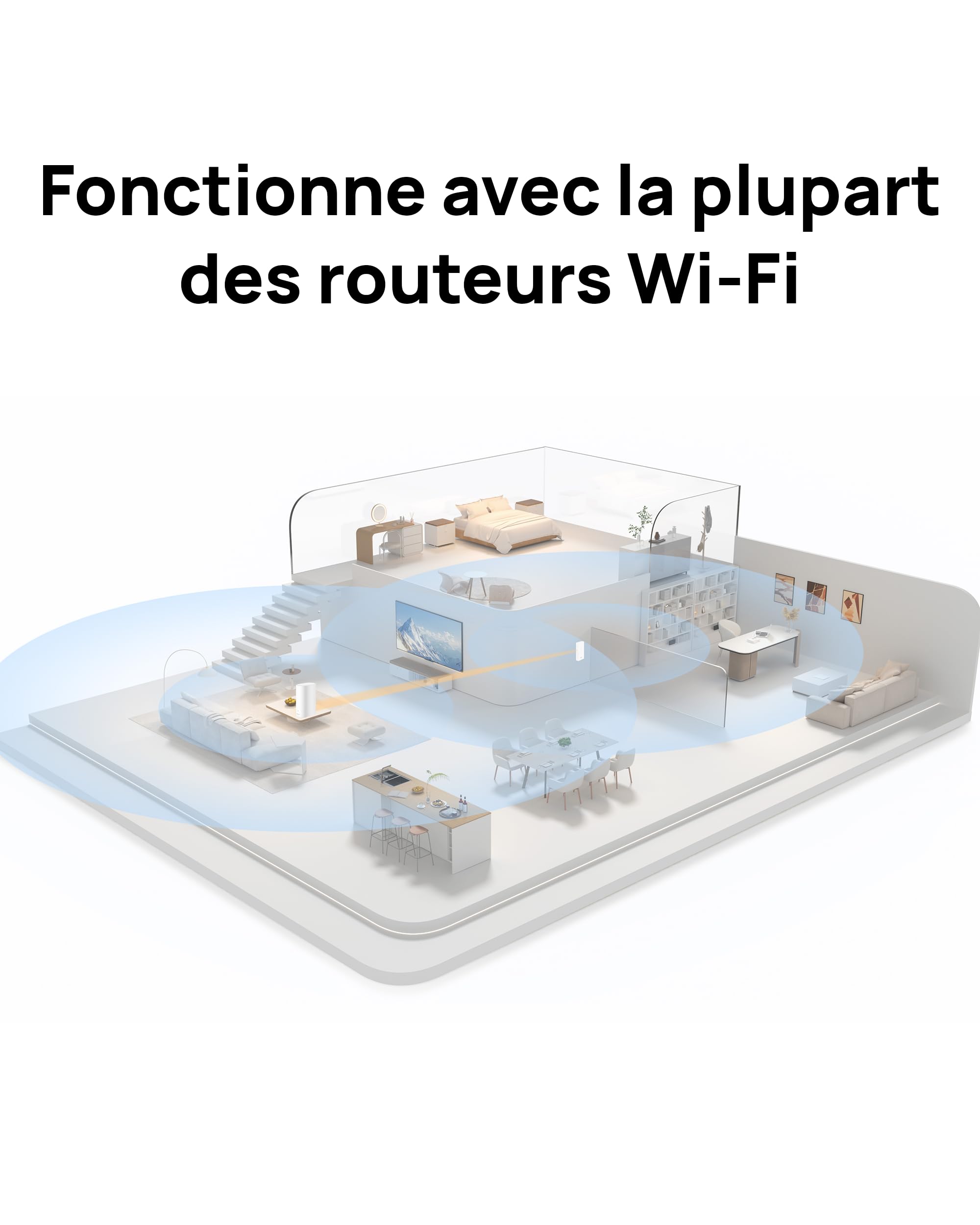 HUAWEI WiFi Extender AX3000, Répéteur Wi-FI Double Bande Wi-FI 6 3000 Mbps, Compatible avec la Plupart des routeurs Wi-FI, Booster Wi-FI avec Mode AP