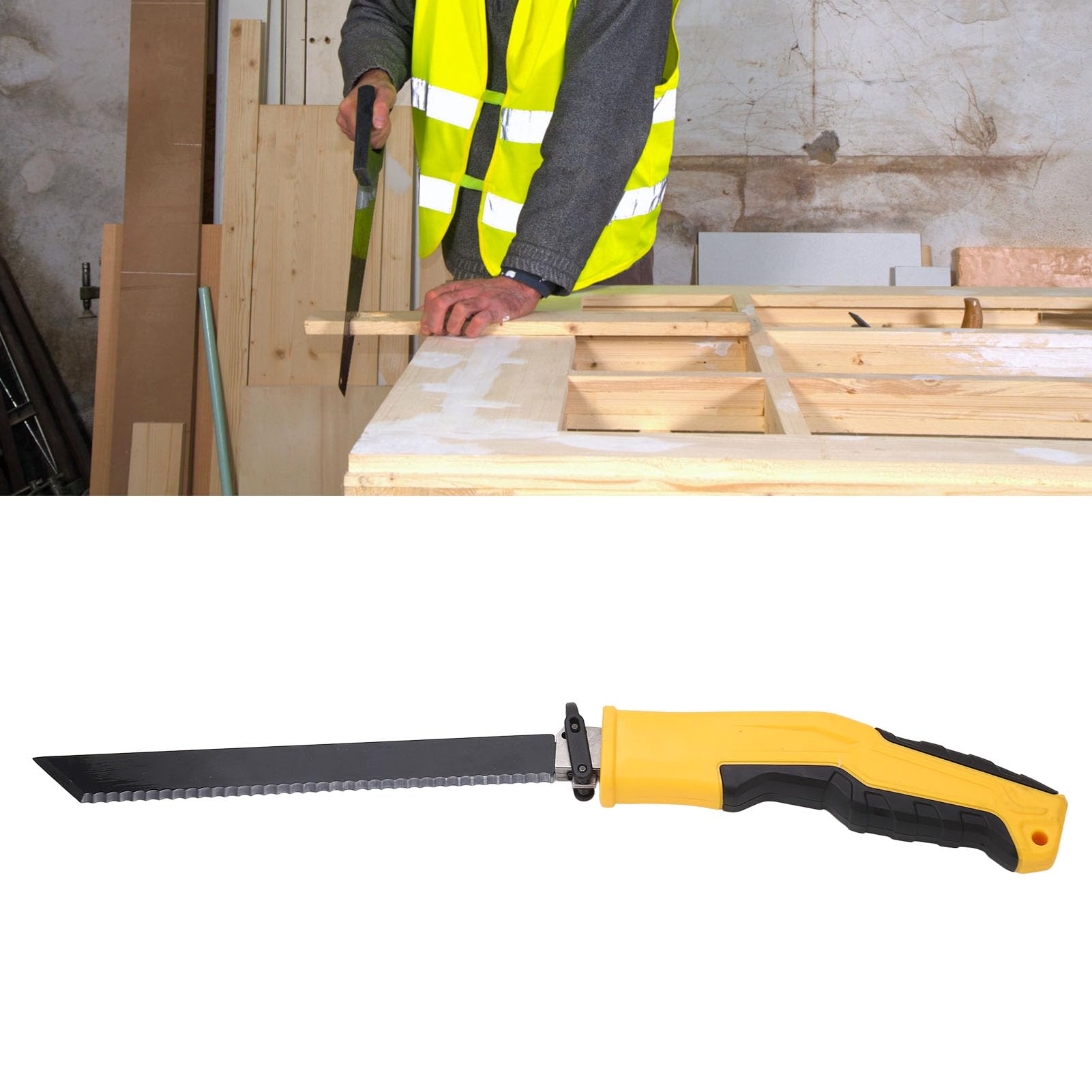 Sierra recíproca Sierra de poda de madera seca de corte preciso multifuncional para sitios de construcción de viviendas Industria Material ABS de acero de alta velocidad con 6