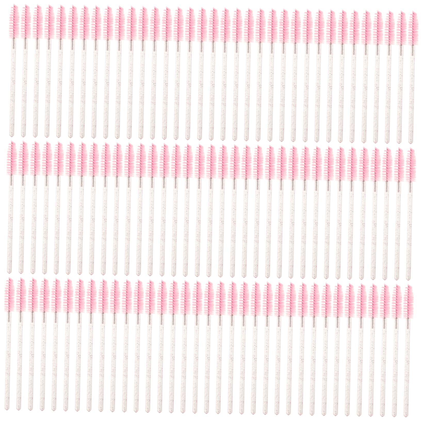Healeved 100pcs Eyelash Brush Set Multi-function Eyelash Wand Applicator Comb Brow Lift Tool