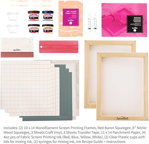 Miniatura 3 de Speedball Kit de vinilo para manualidades de serigrafía de lujo, uso con máquina de corte para imprimir camisetas y decoración del hogar