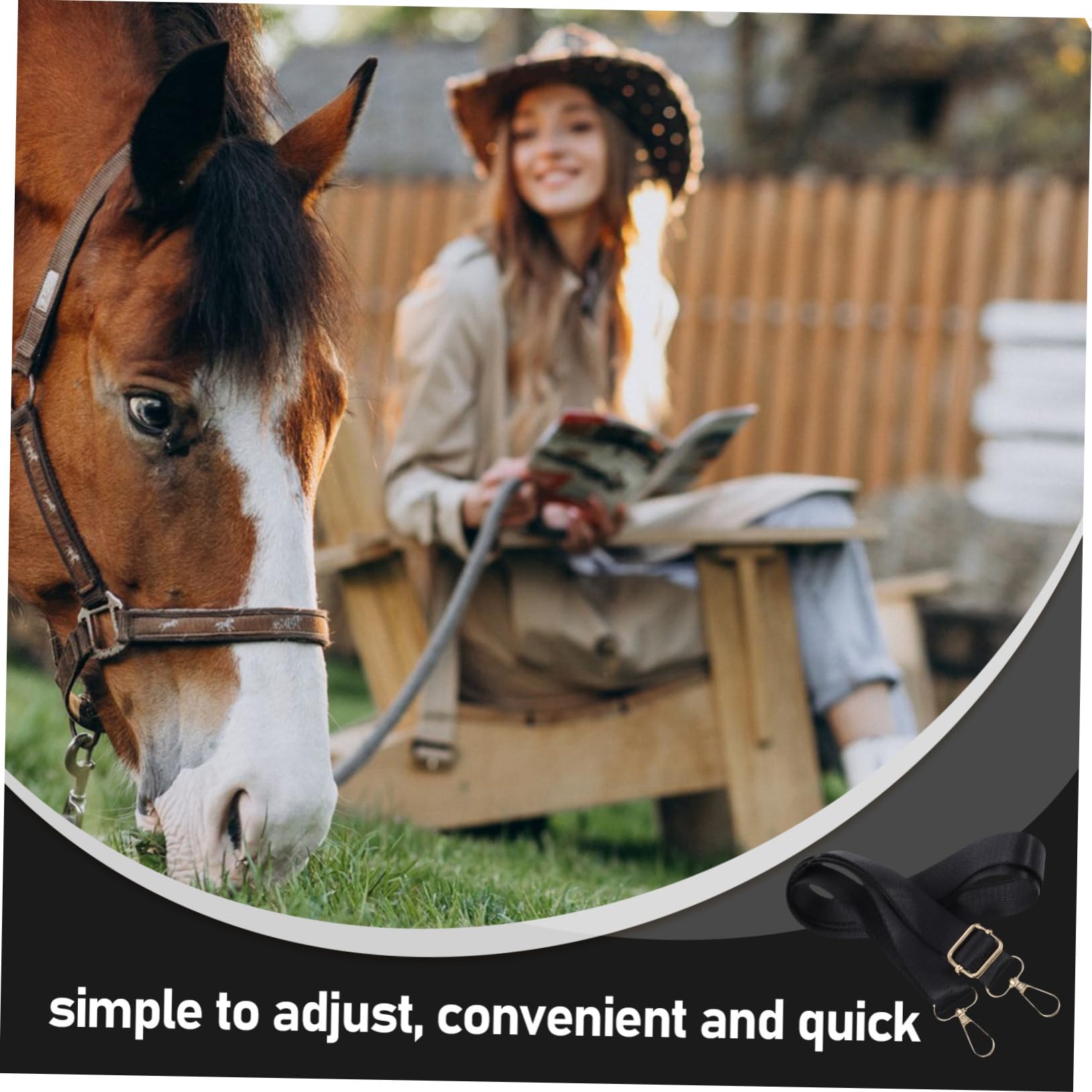 SUPVOX 2pezzi Cinghie Regolabili Elastiche Per Gambe Di Coperta Per Cavallo Ganci Girevoli Metallo Accessori Versatili Per Coperta Cavallo Facili Da Usare E Durevoli