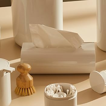 ALESSI ホワイトプラスチック ティッシュボックス Alessi Birillo ティッシュボックス - zakka 右顧左眄