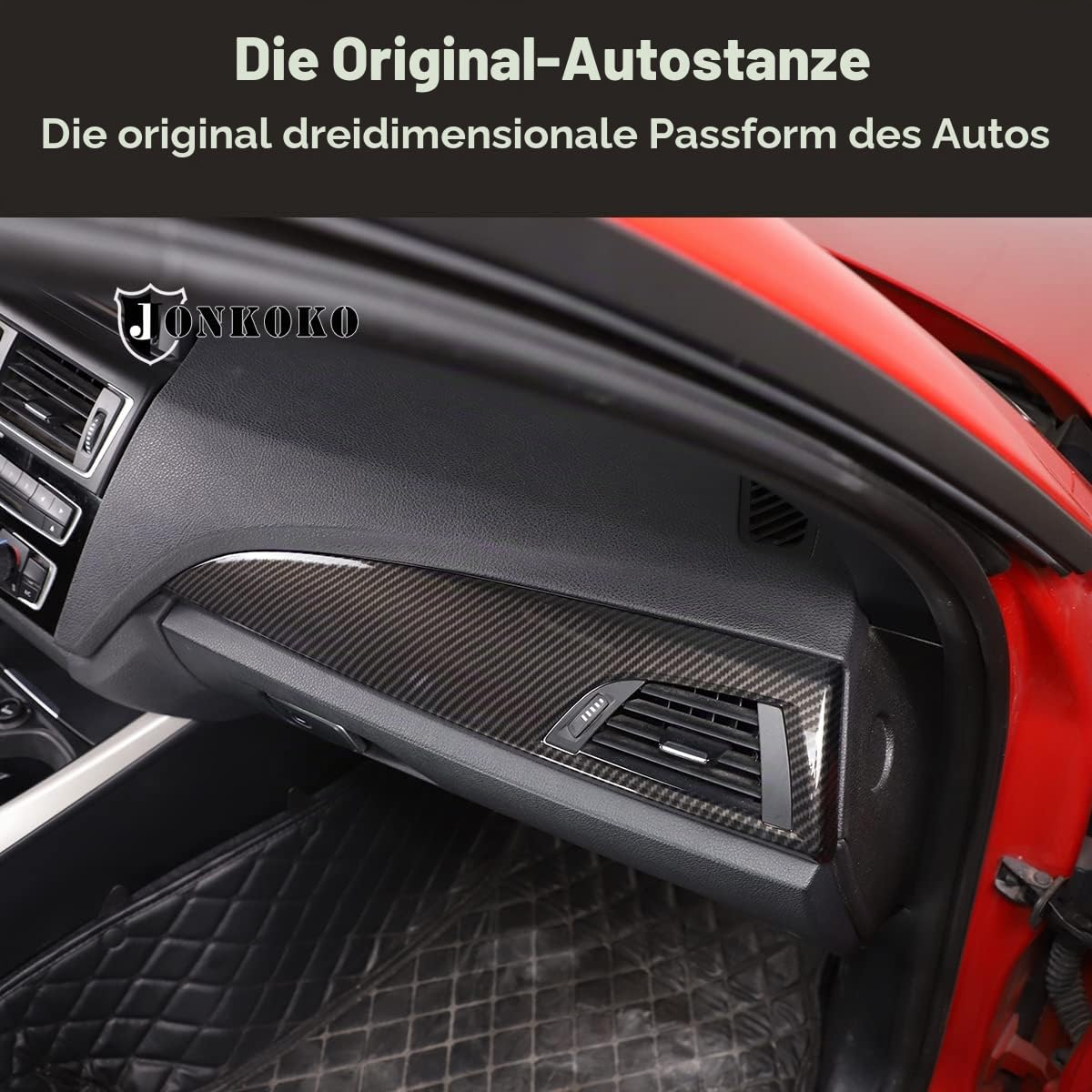 Zentralkonsolen-Beifahrer-Dekorationspanel-Abdeckungsleiste Für 1er 2er Serie F20 F21 F22 F23 2012–2017 LHD Autozubehör